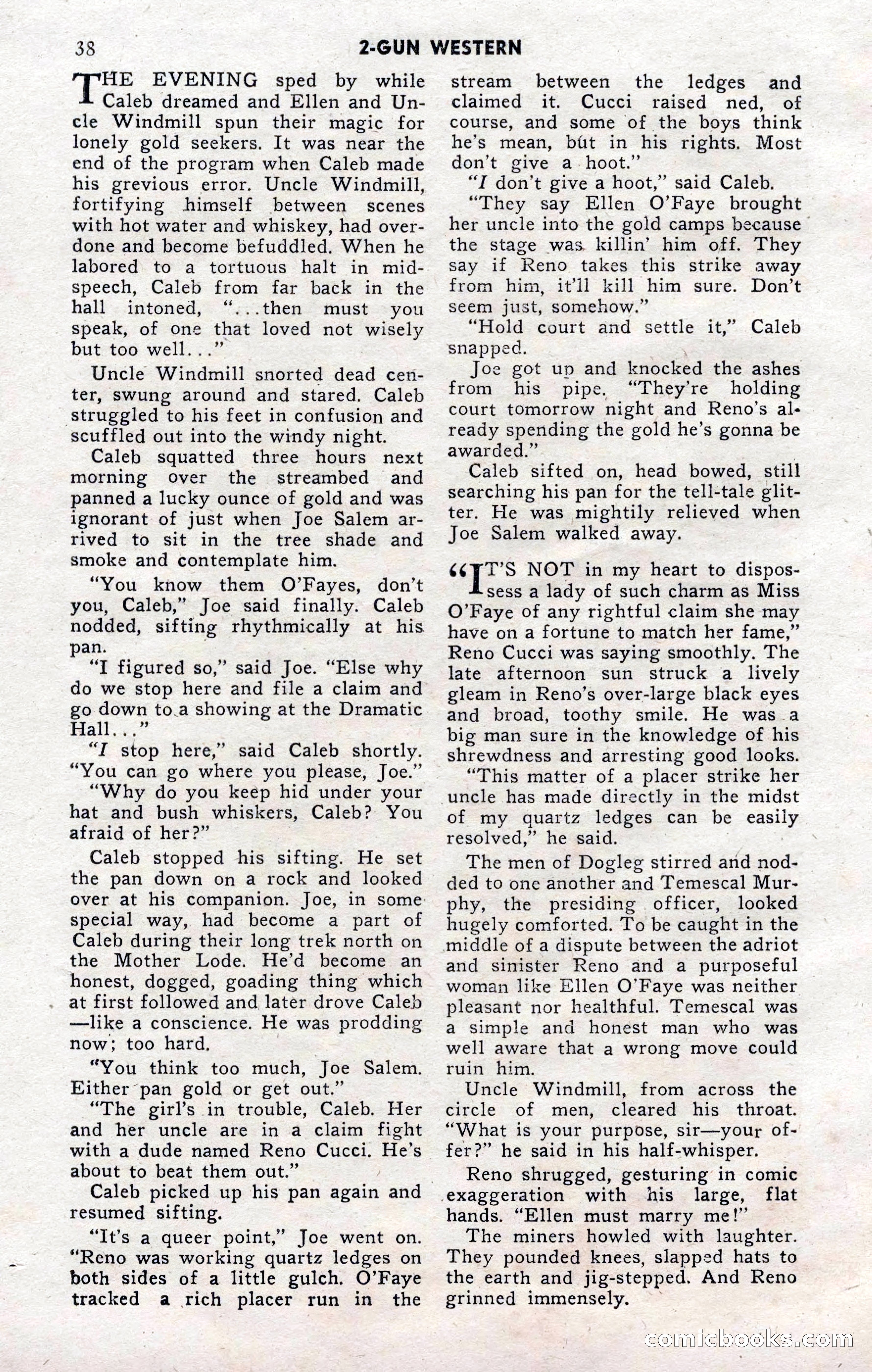 2-Gun Western, November 1955 — page 38 of 100
