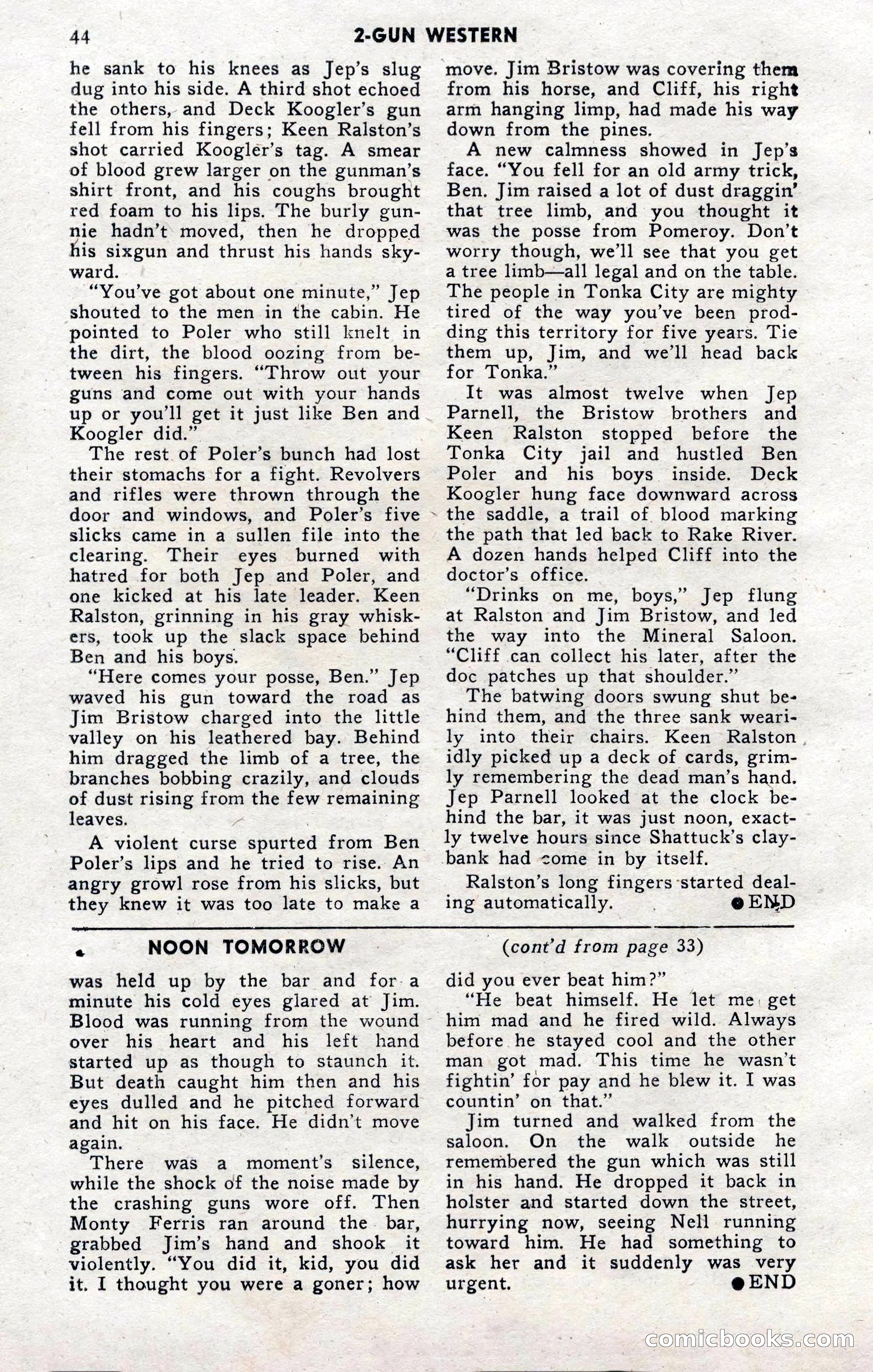 2-Gun Western, November 1955 — page 44 of 100