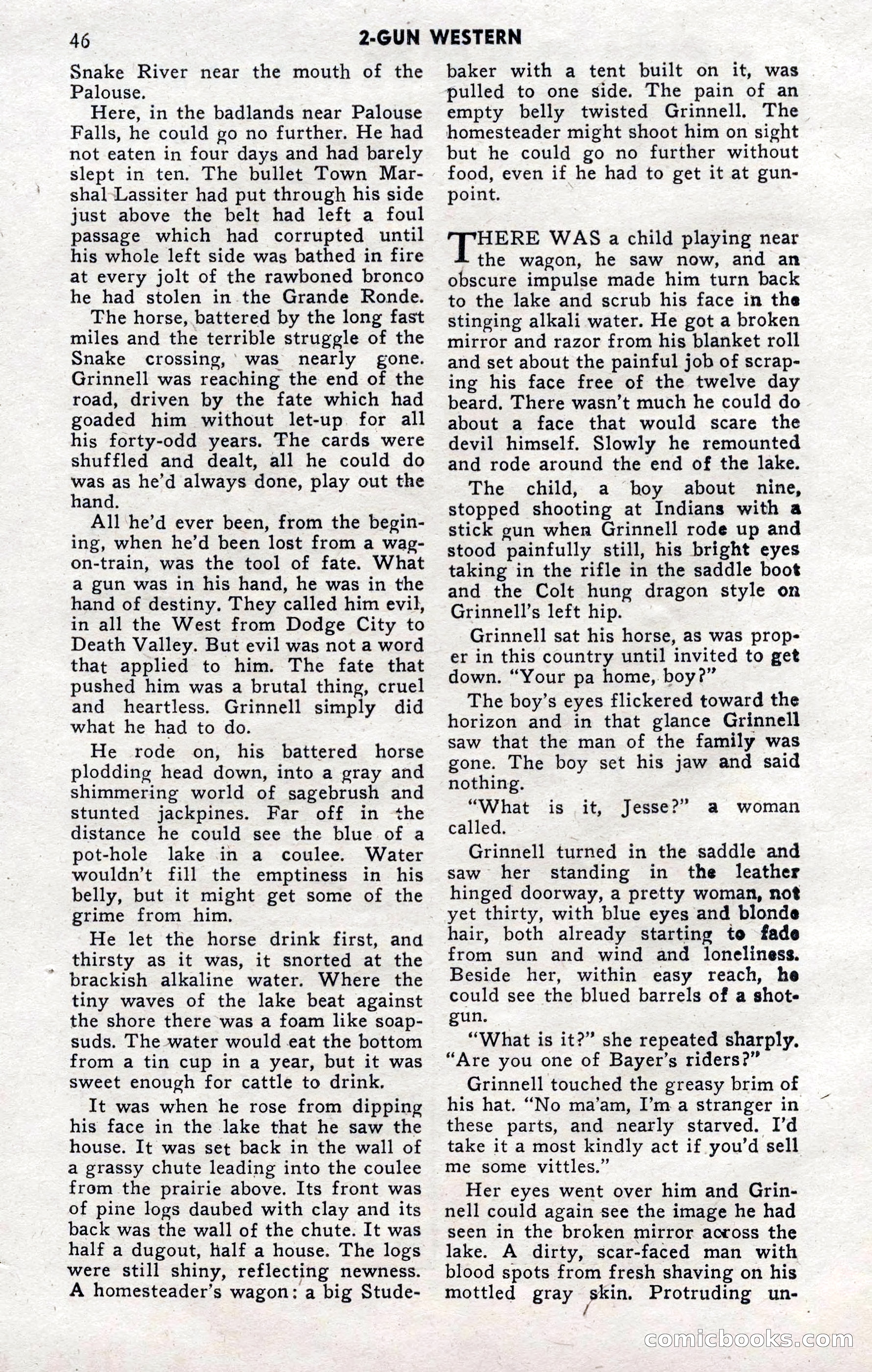 2-Gun Western, November 1955 — page 46 of 100
