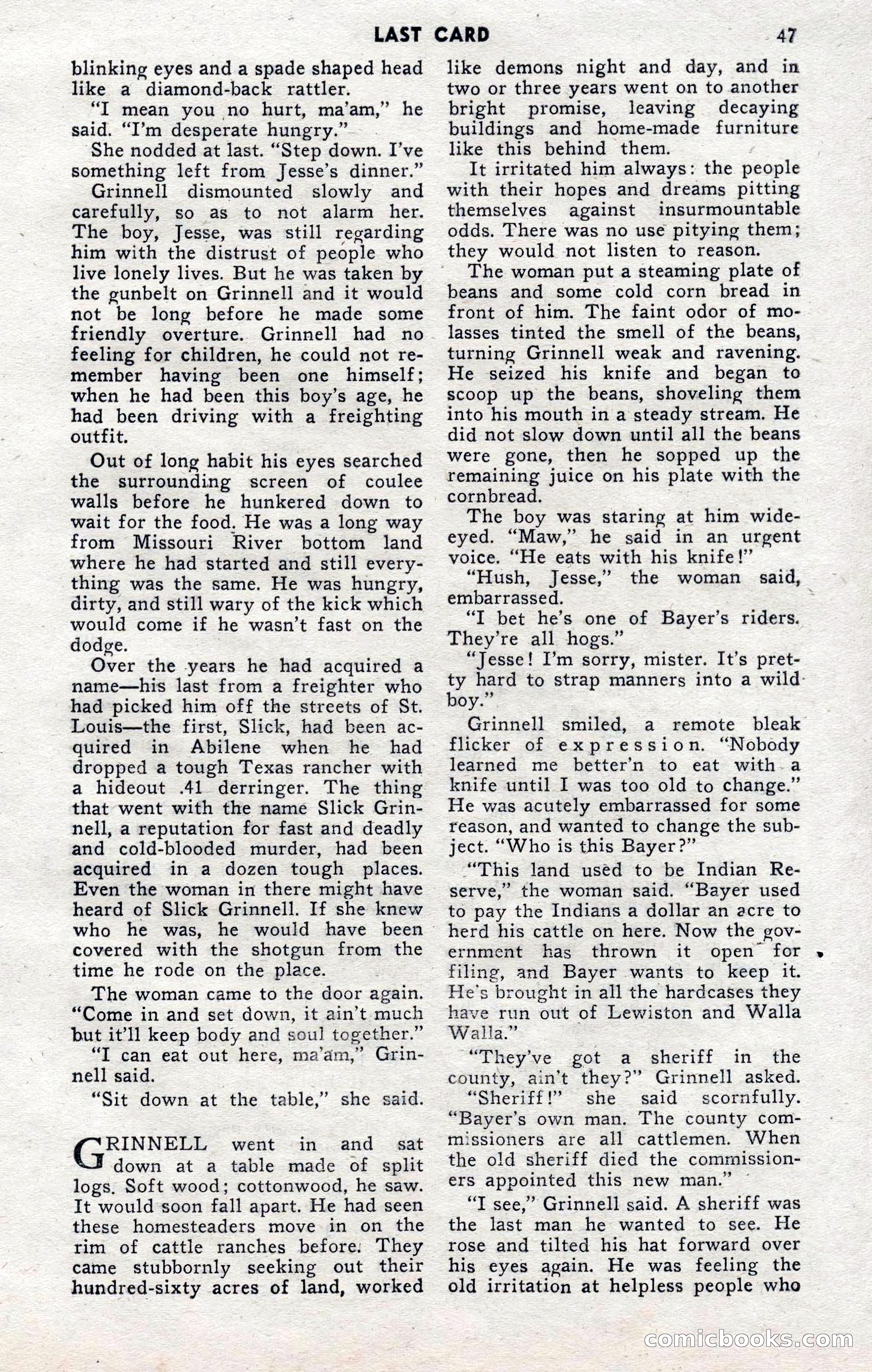 2-Gun Western, November 1955 — page 47 of 100
