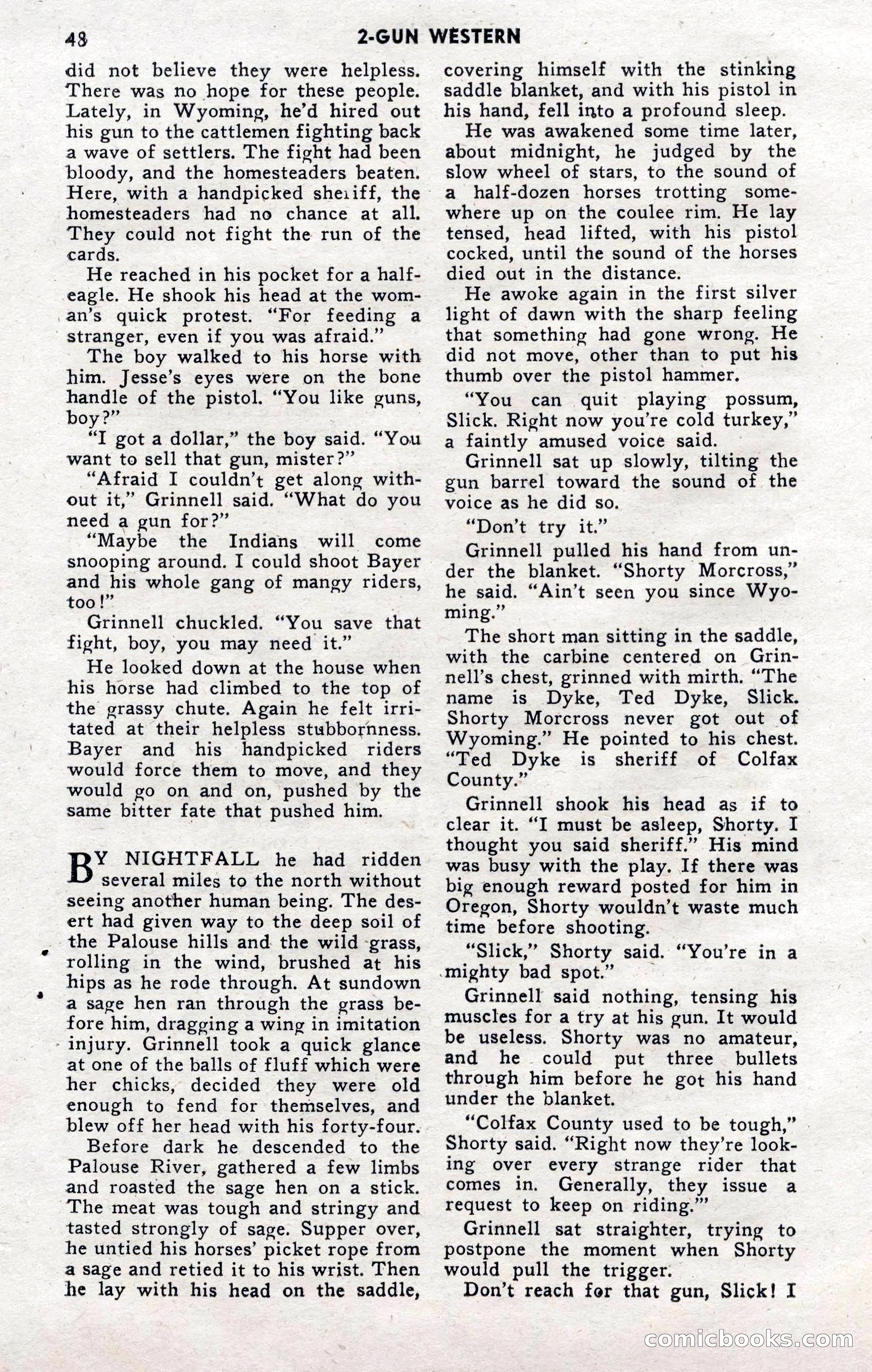 2-Gun Western, November 1955 — page 48 of 100