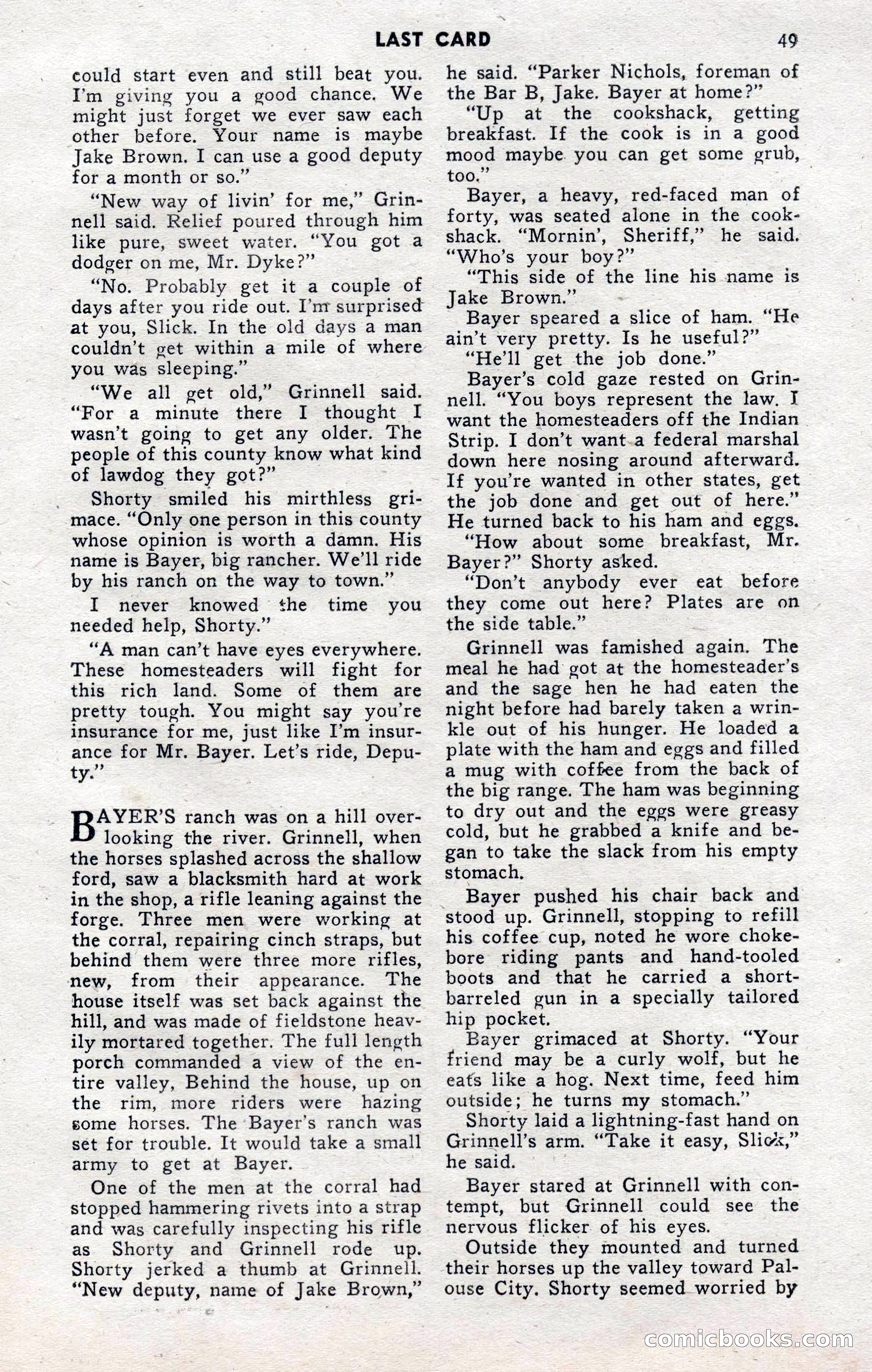 2-Gun Western, November 1955 — page 49 of 100