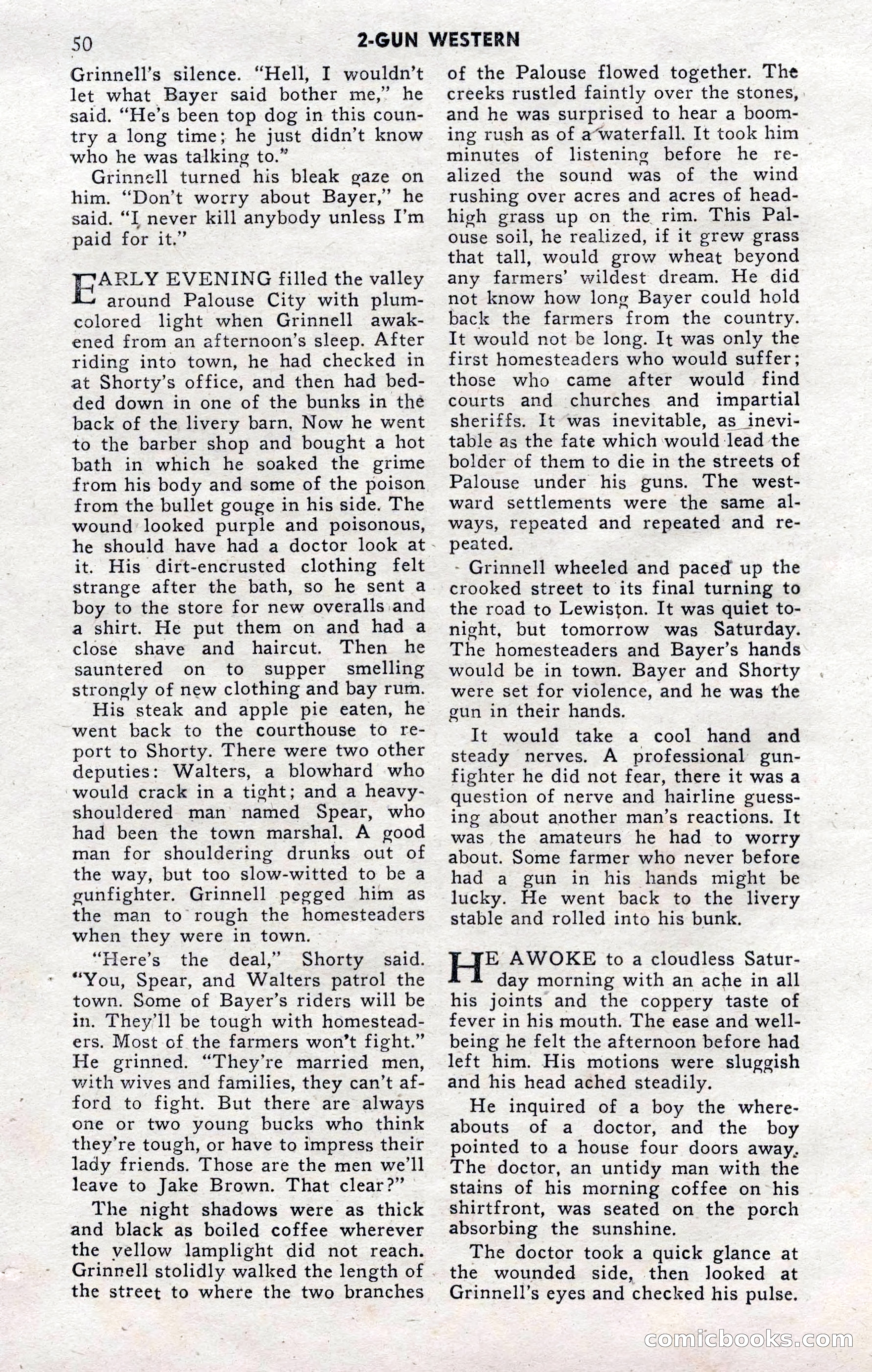 2-Gun Western, November 1955 — page 50 of 100