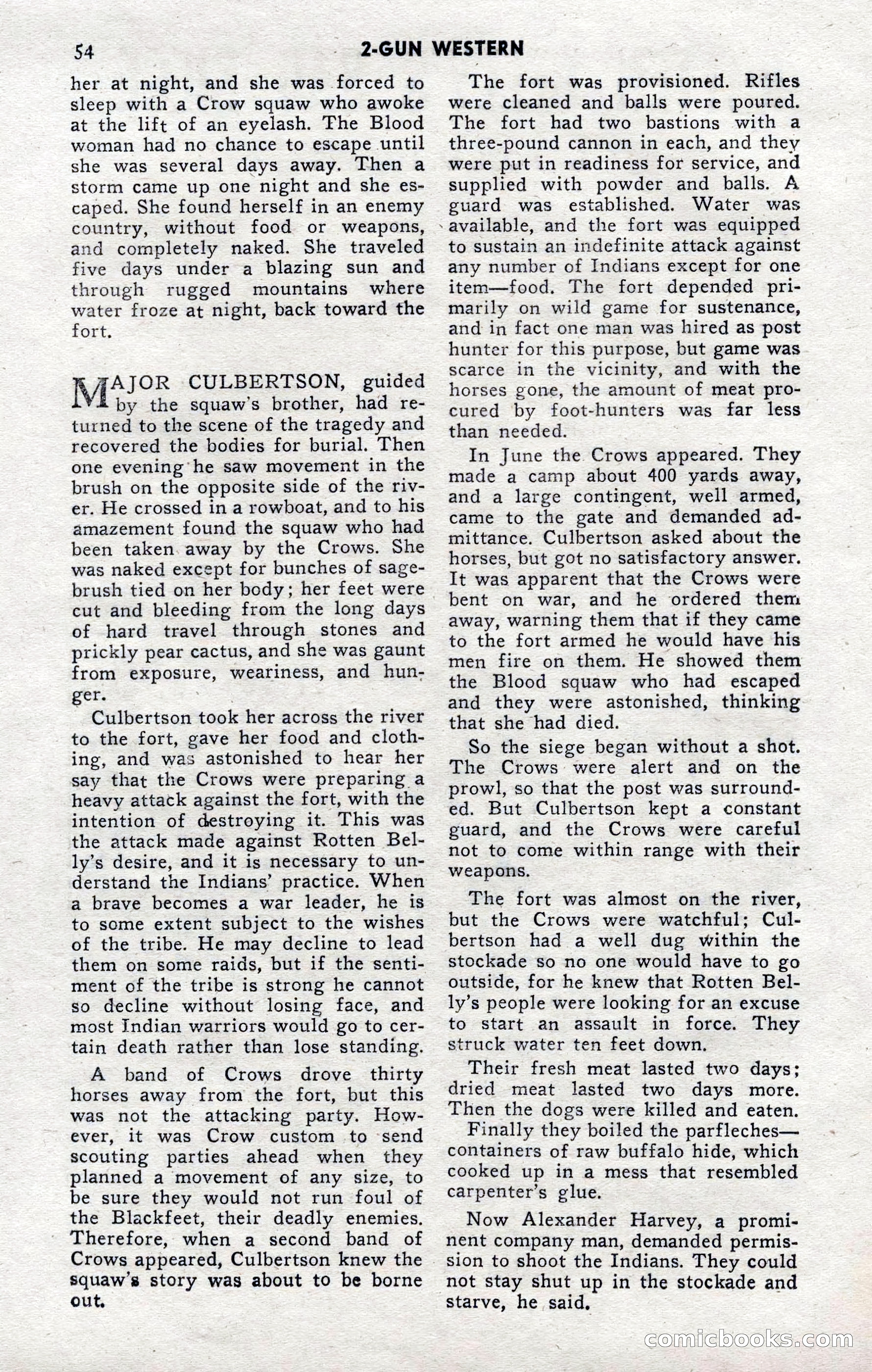 2-Gun Western, November 1955 — page 54 of 100