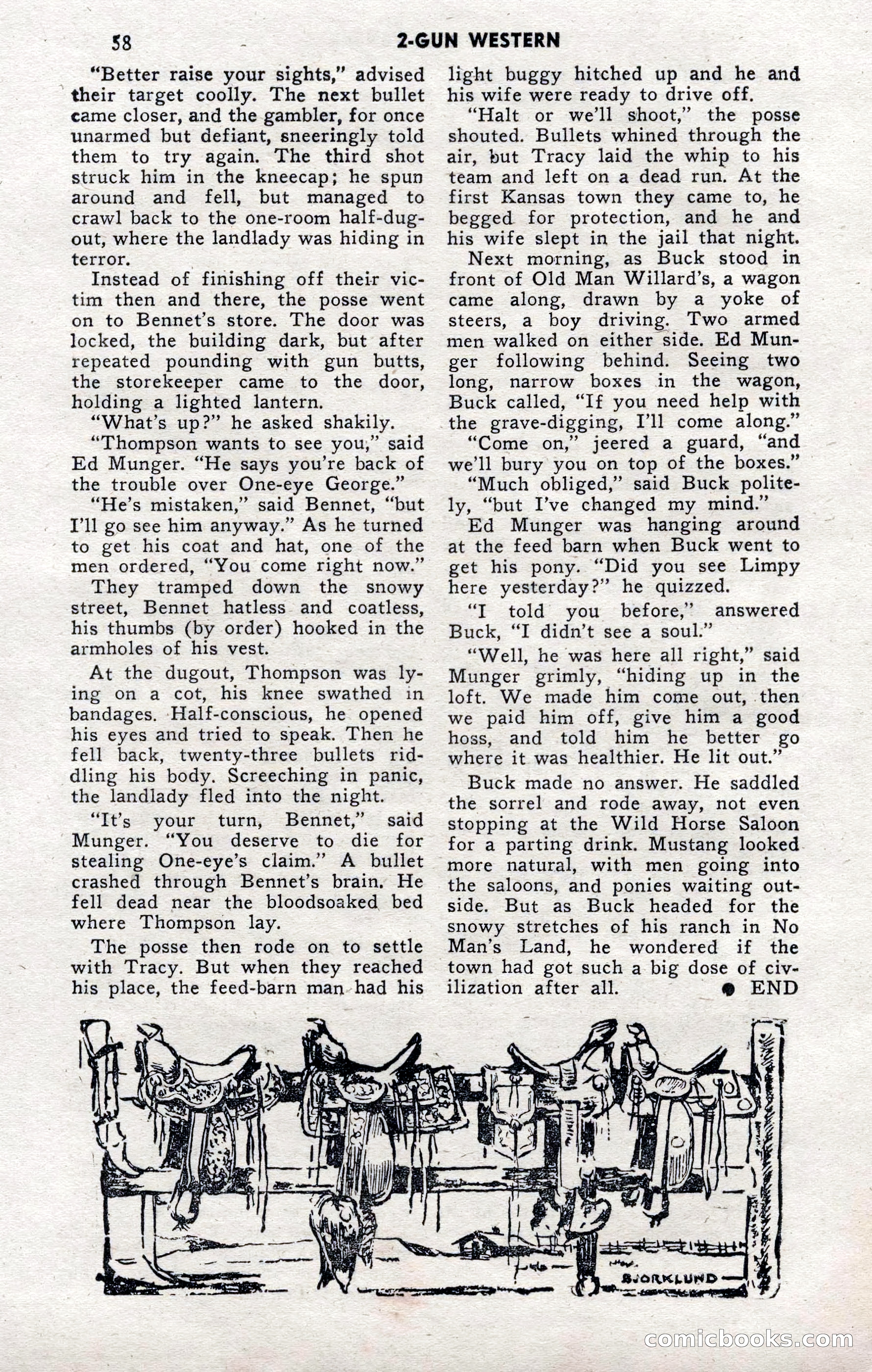 2-Gun Western, November 1955 — page 58 of 100