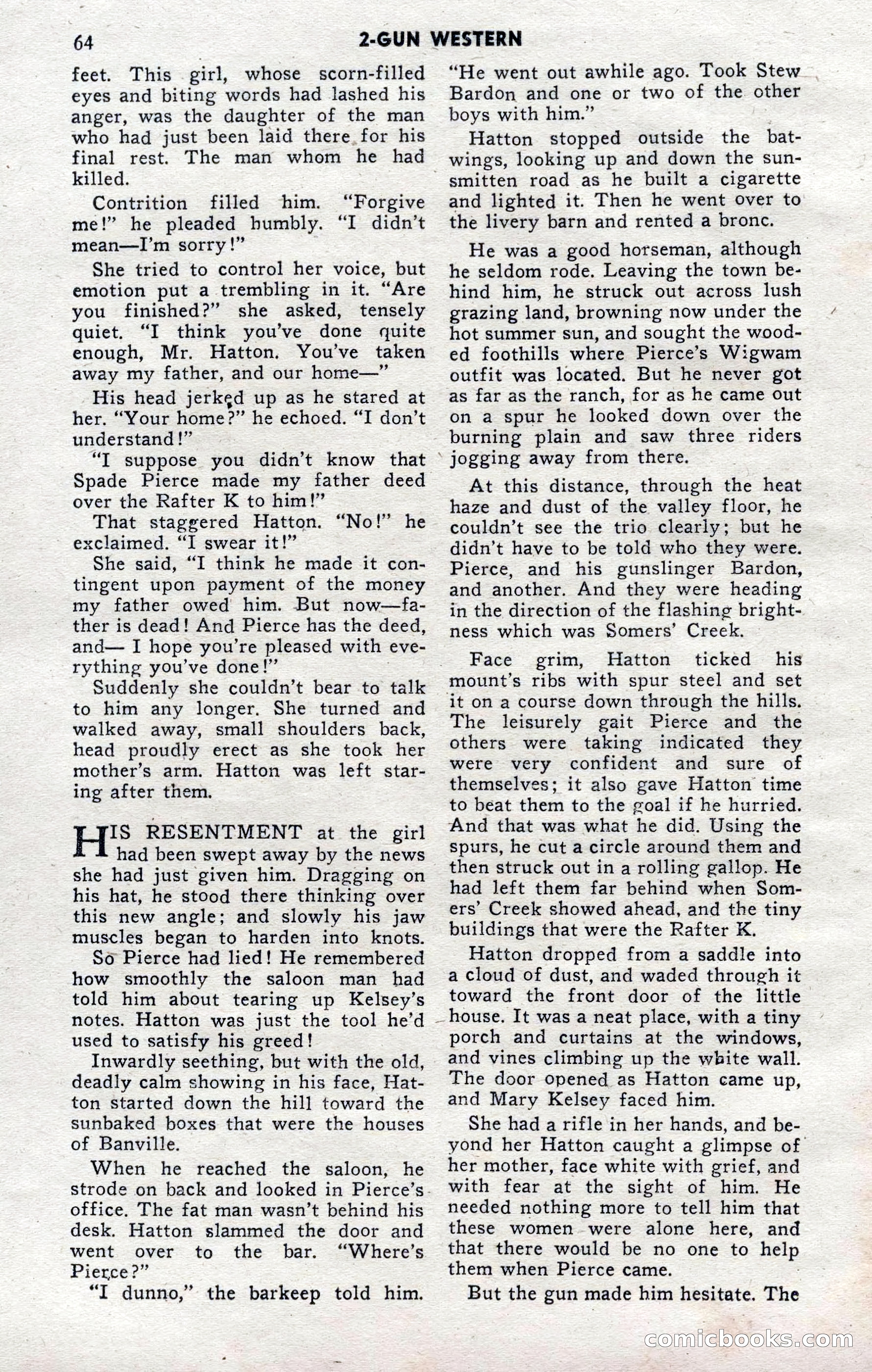 2-Gun Western, November 1955 — page 64 of 100