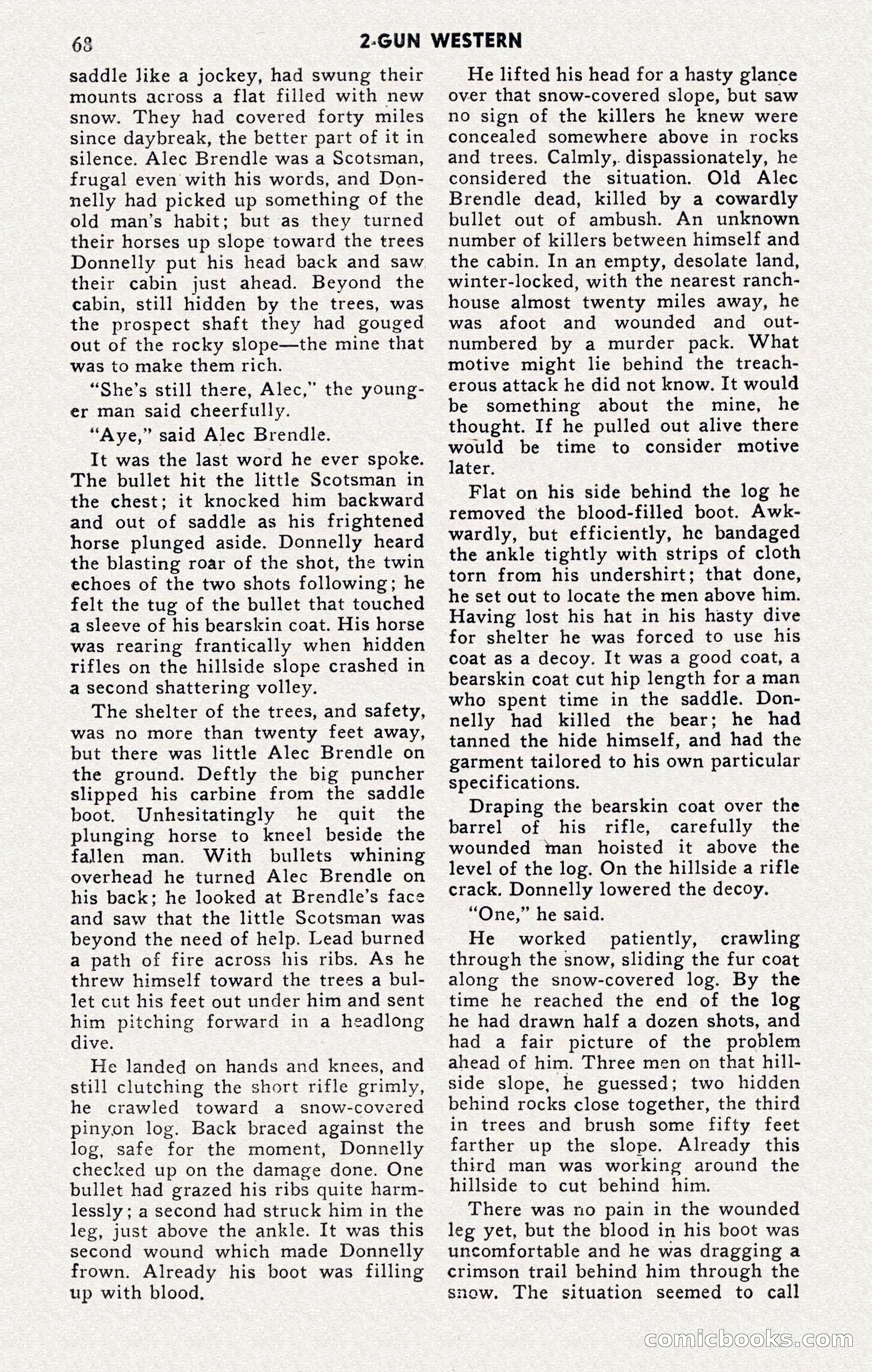 2-Gun Western, November 1955 — page 68 of 100