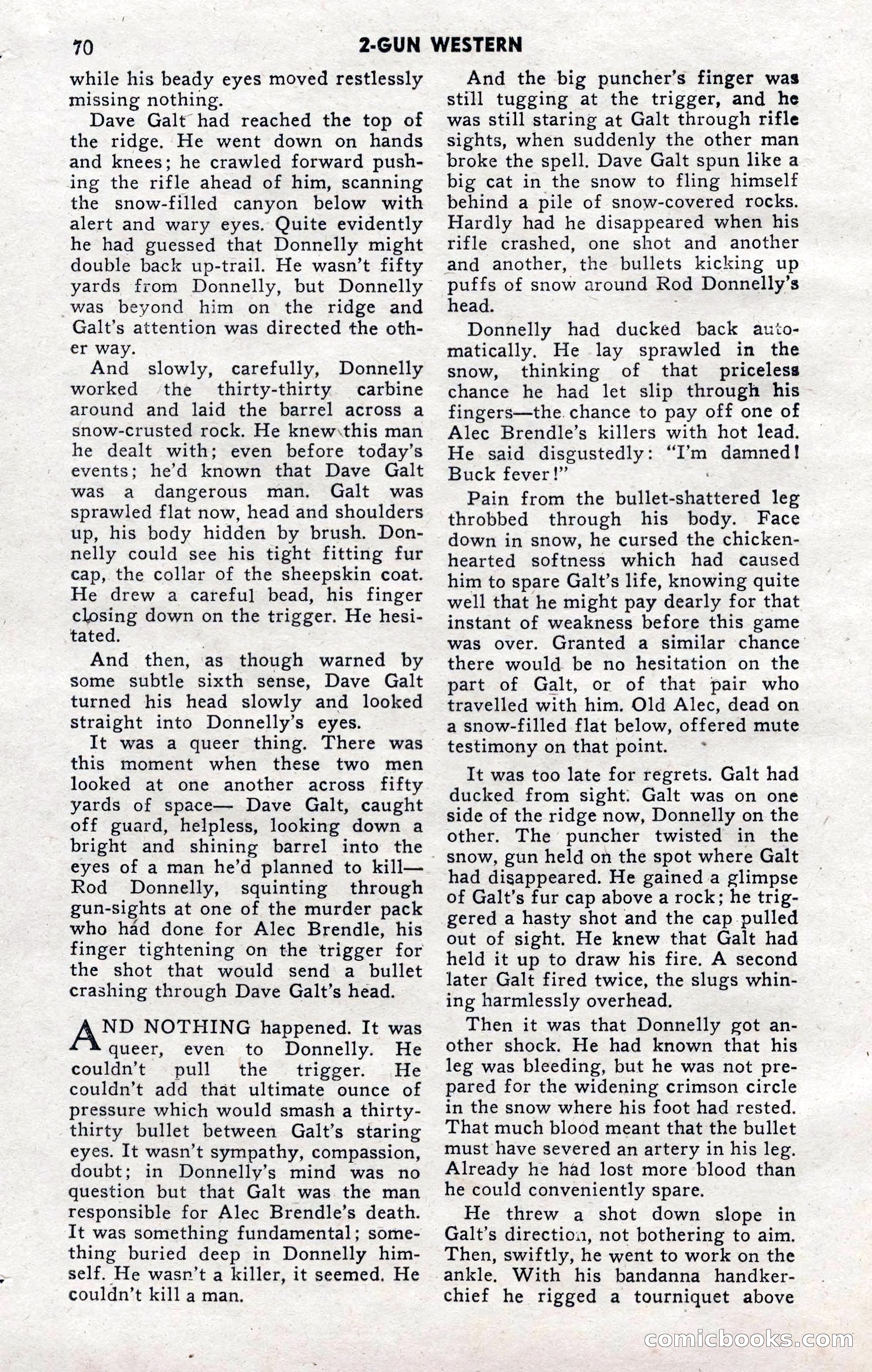 2-Gun Western, November 1955 — page 70 of 100