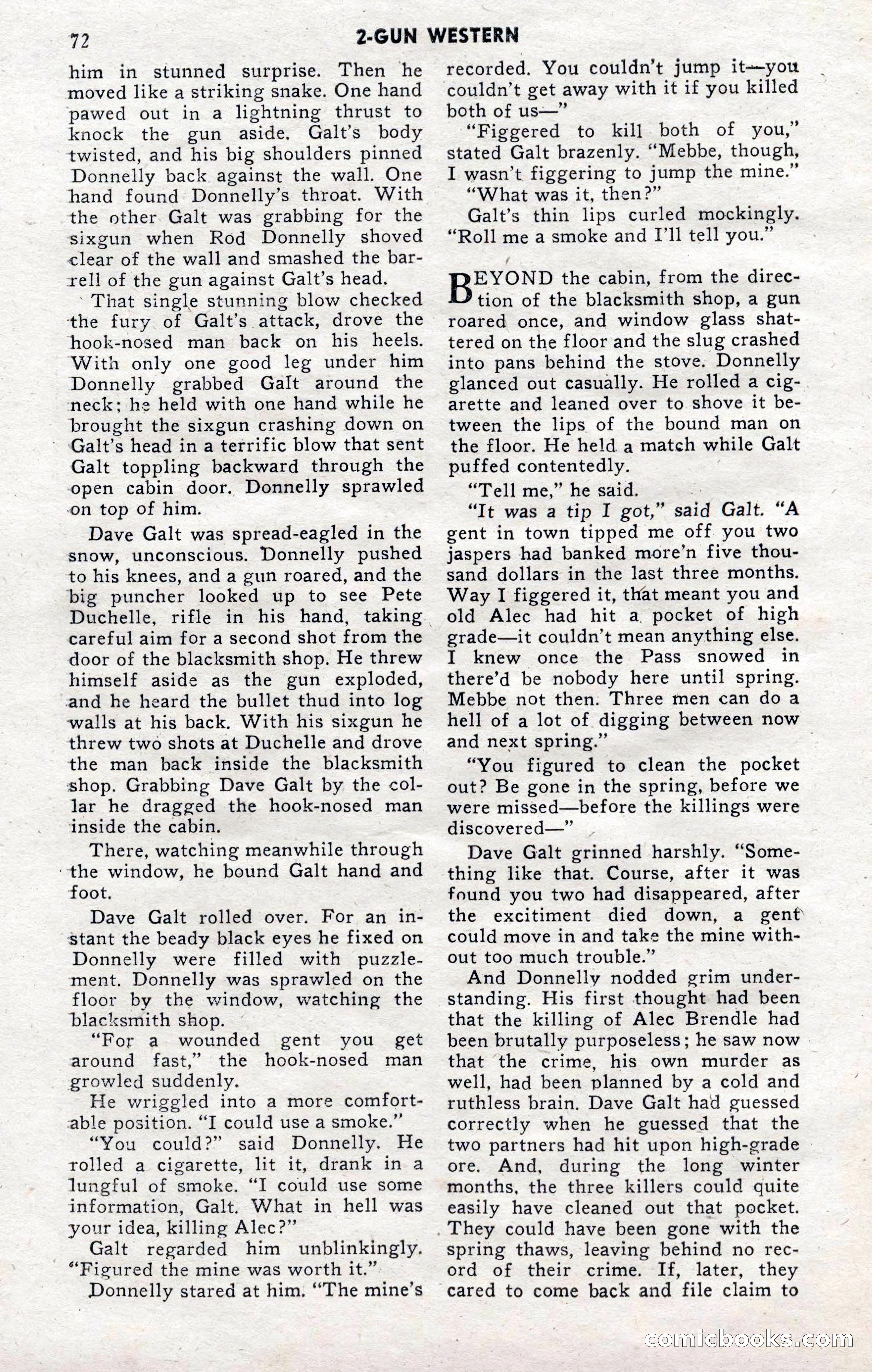 2-Gun Western, November 1955 — page 72 of 100