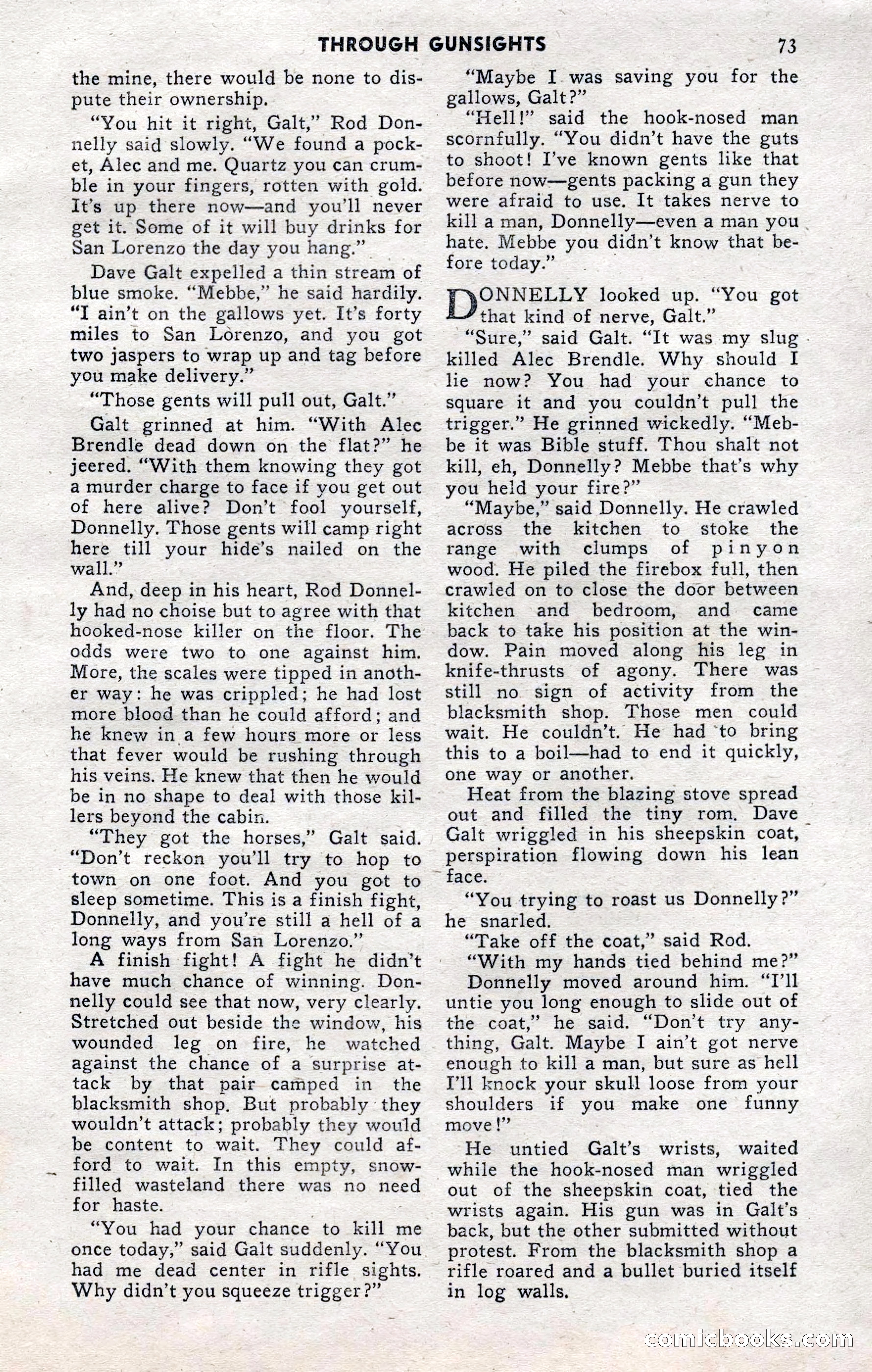 2-Gun Western, November 1955 — page 73 of 100