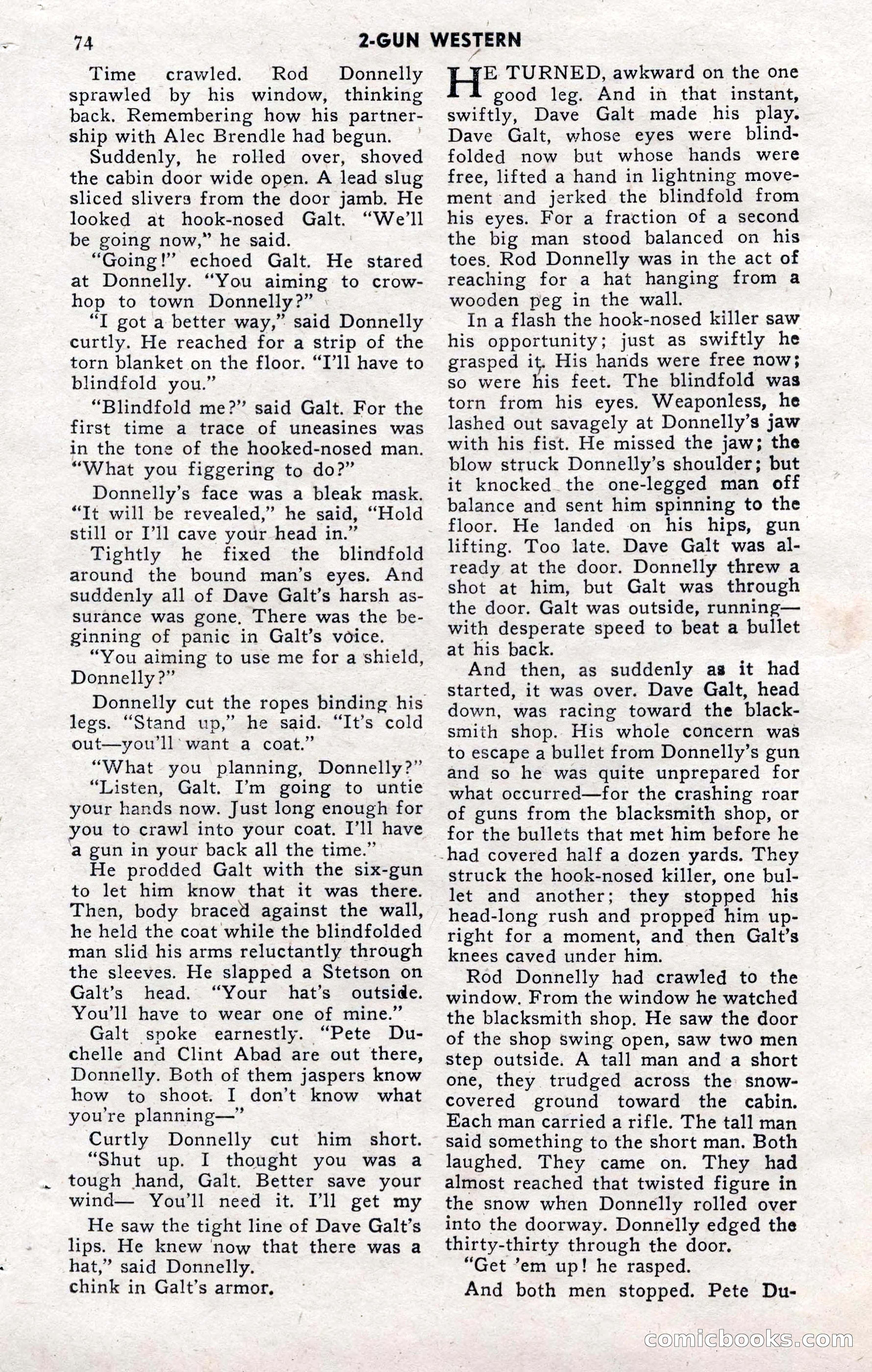 2-Gun Western, November 1955 — page 74 of 100