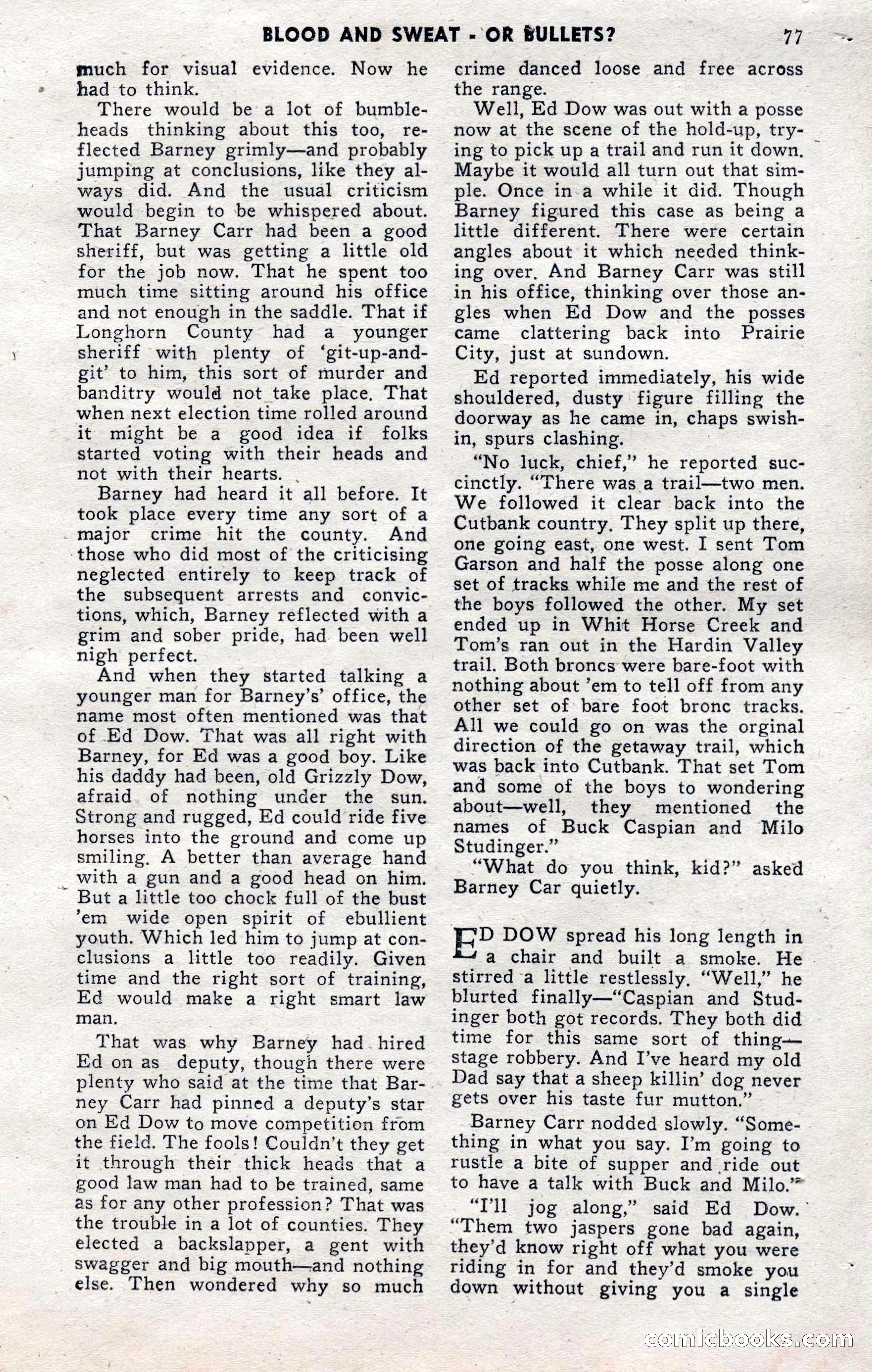 2-Gun Western, November 1955 — page 77 of 100