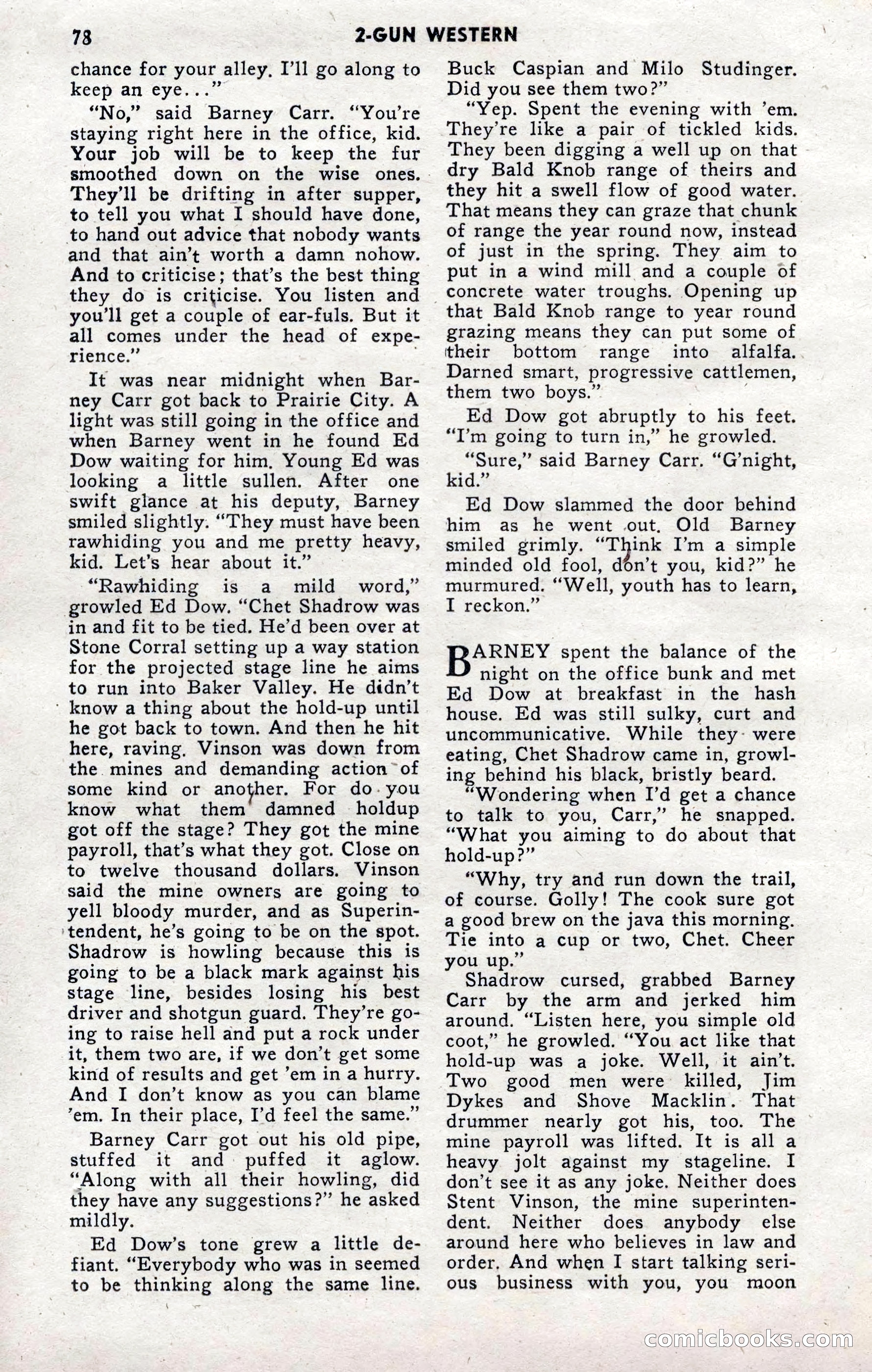 2-Gun Western, November 1955 — page 78 of 100