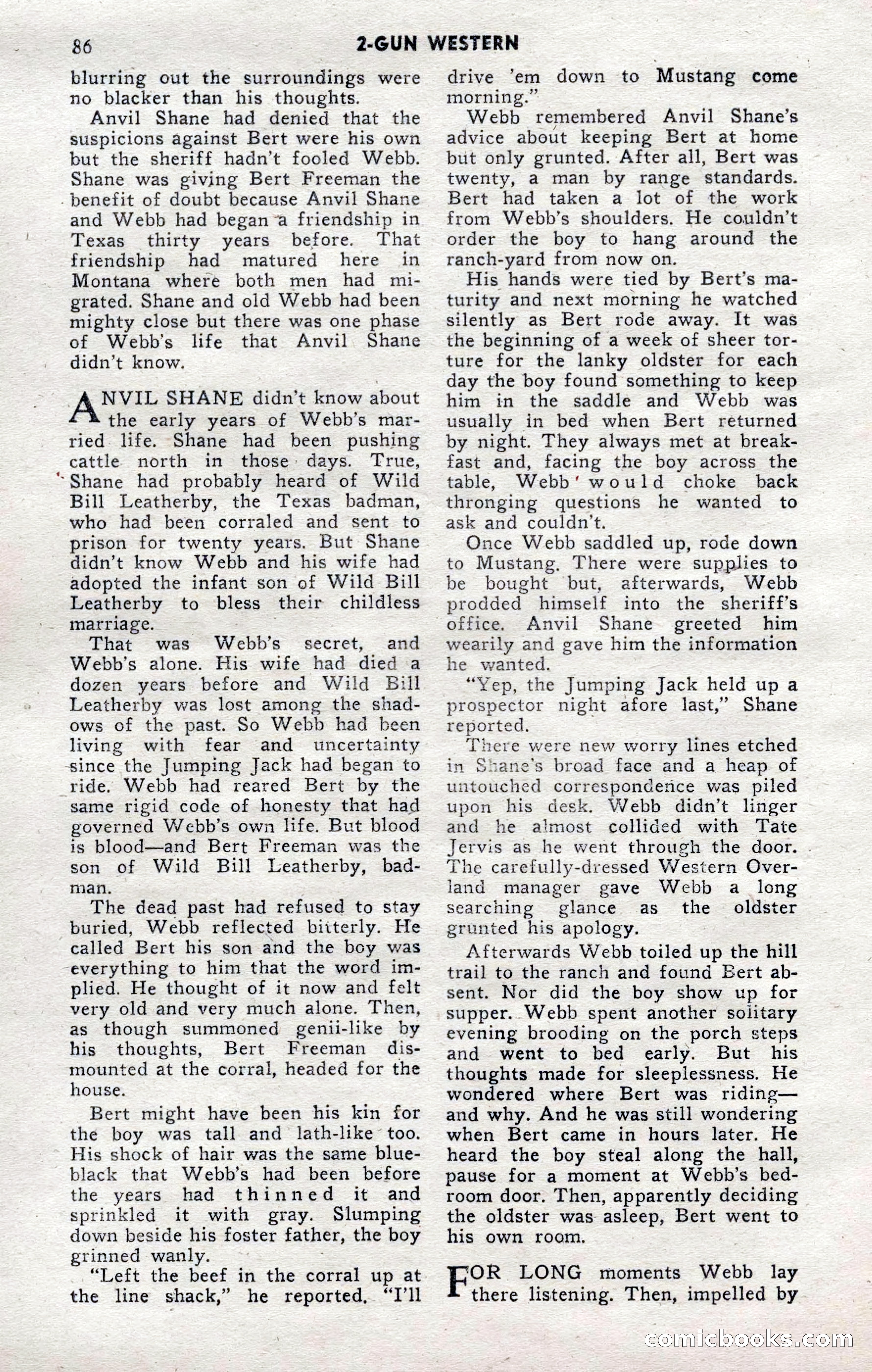 2-Gun Western, November 1955 — page 86 of 100