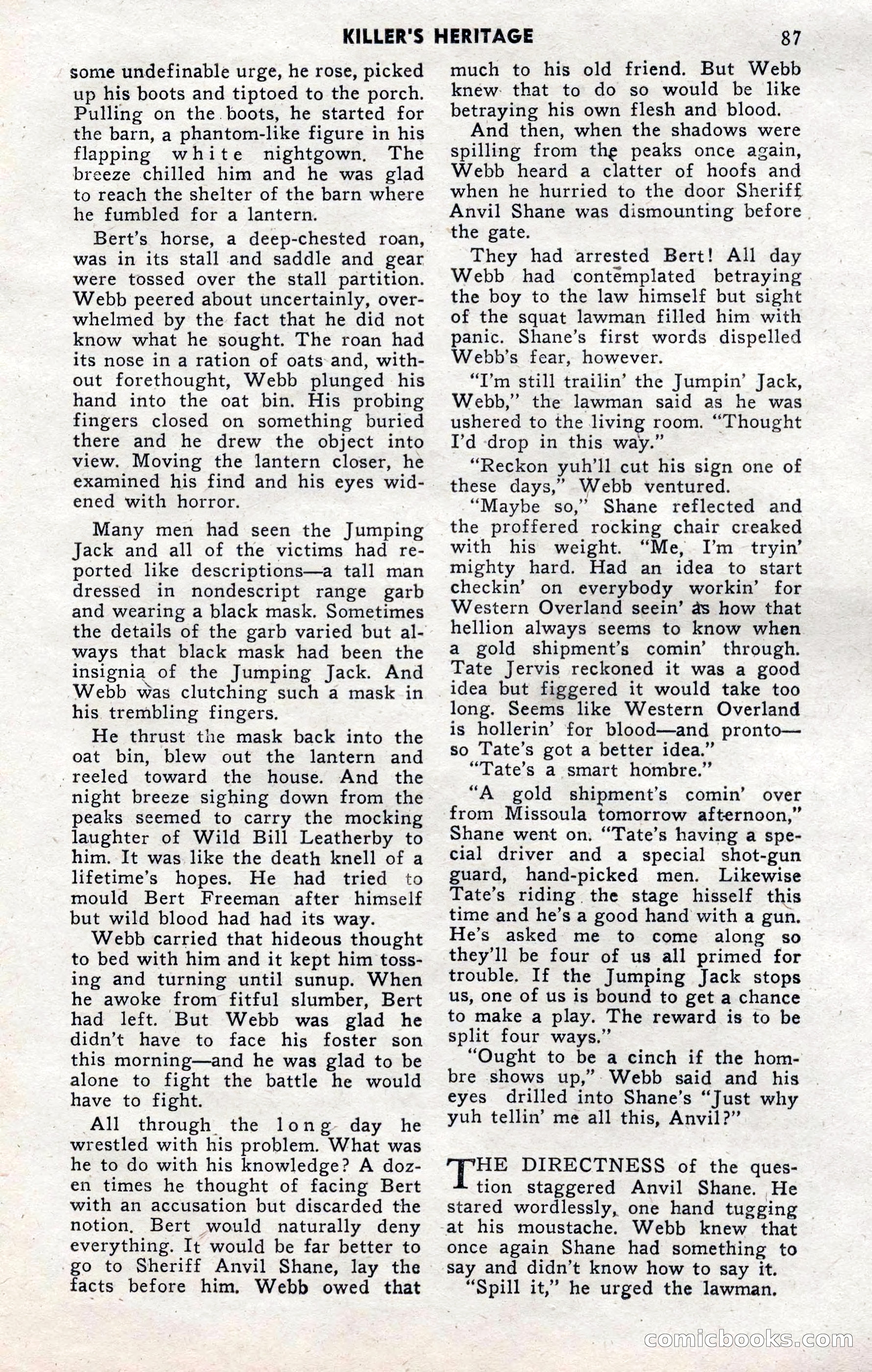 2-Gun Western, November 1955 — page 87 of 100
