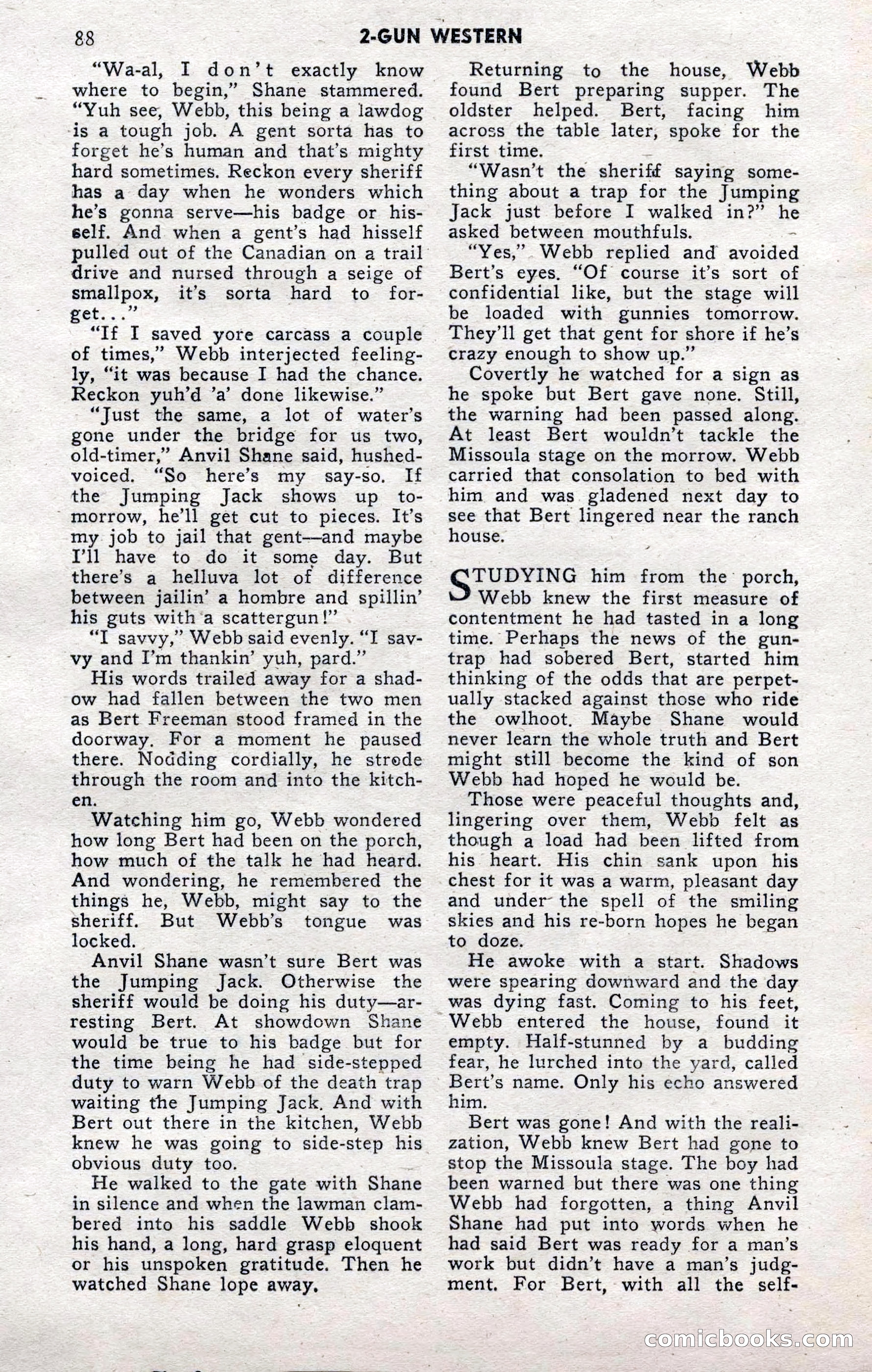 2-Gun Western, November 1955 — page 88 of 100