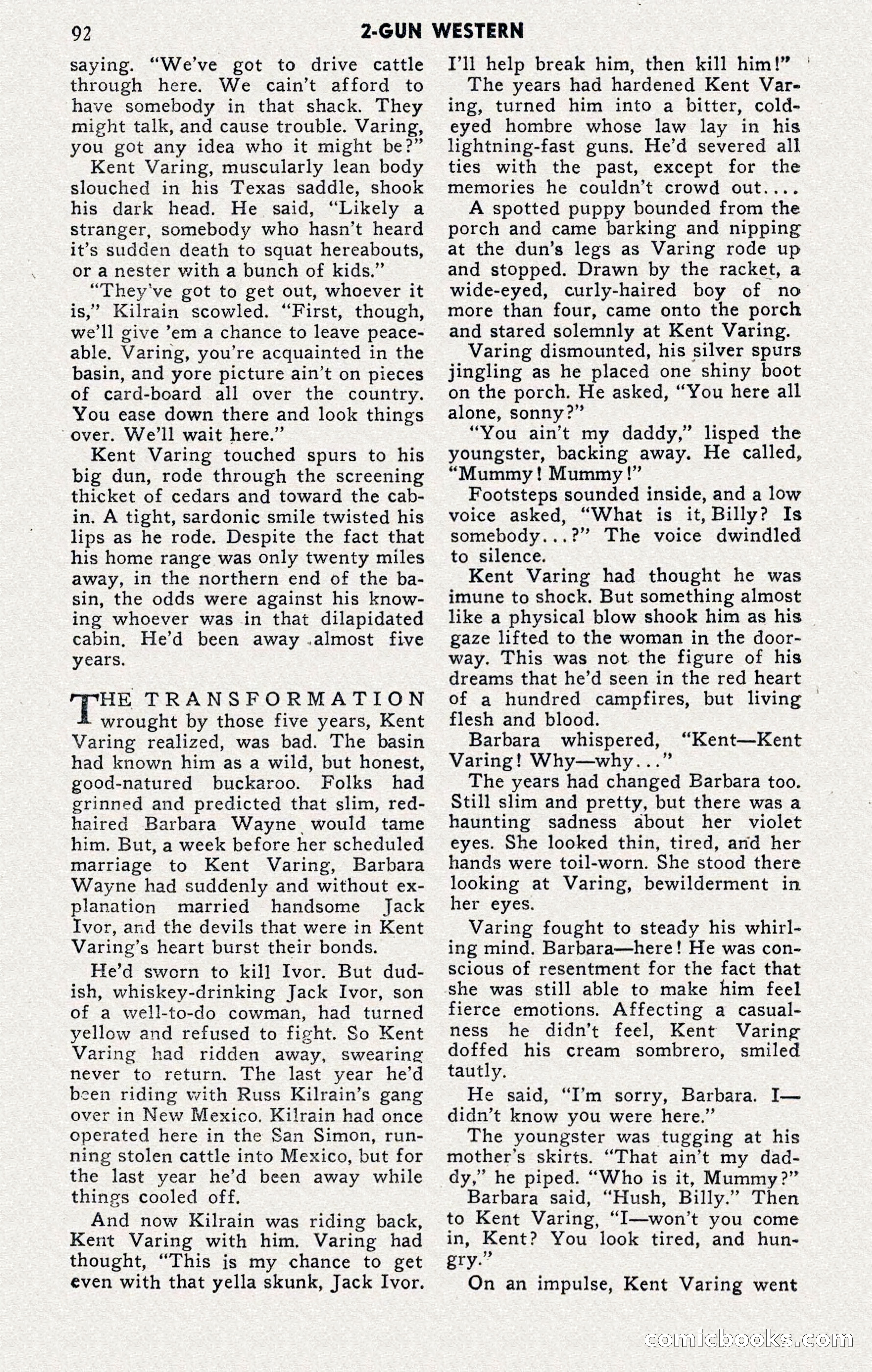 2-Gun Western, November 1955 — page 92 of 100