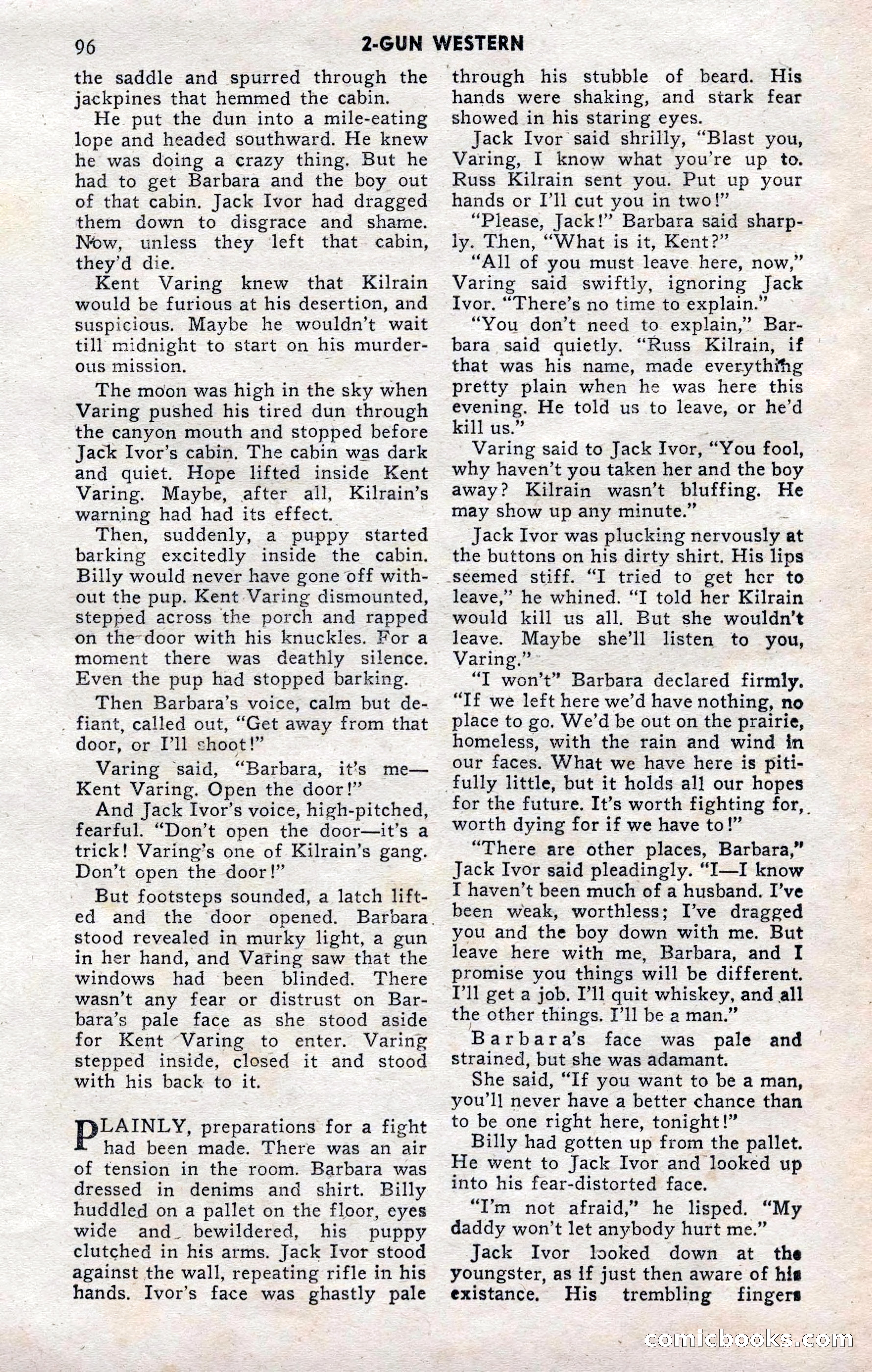 2-Gun Western, November 1955 — page 96 of 100