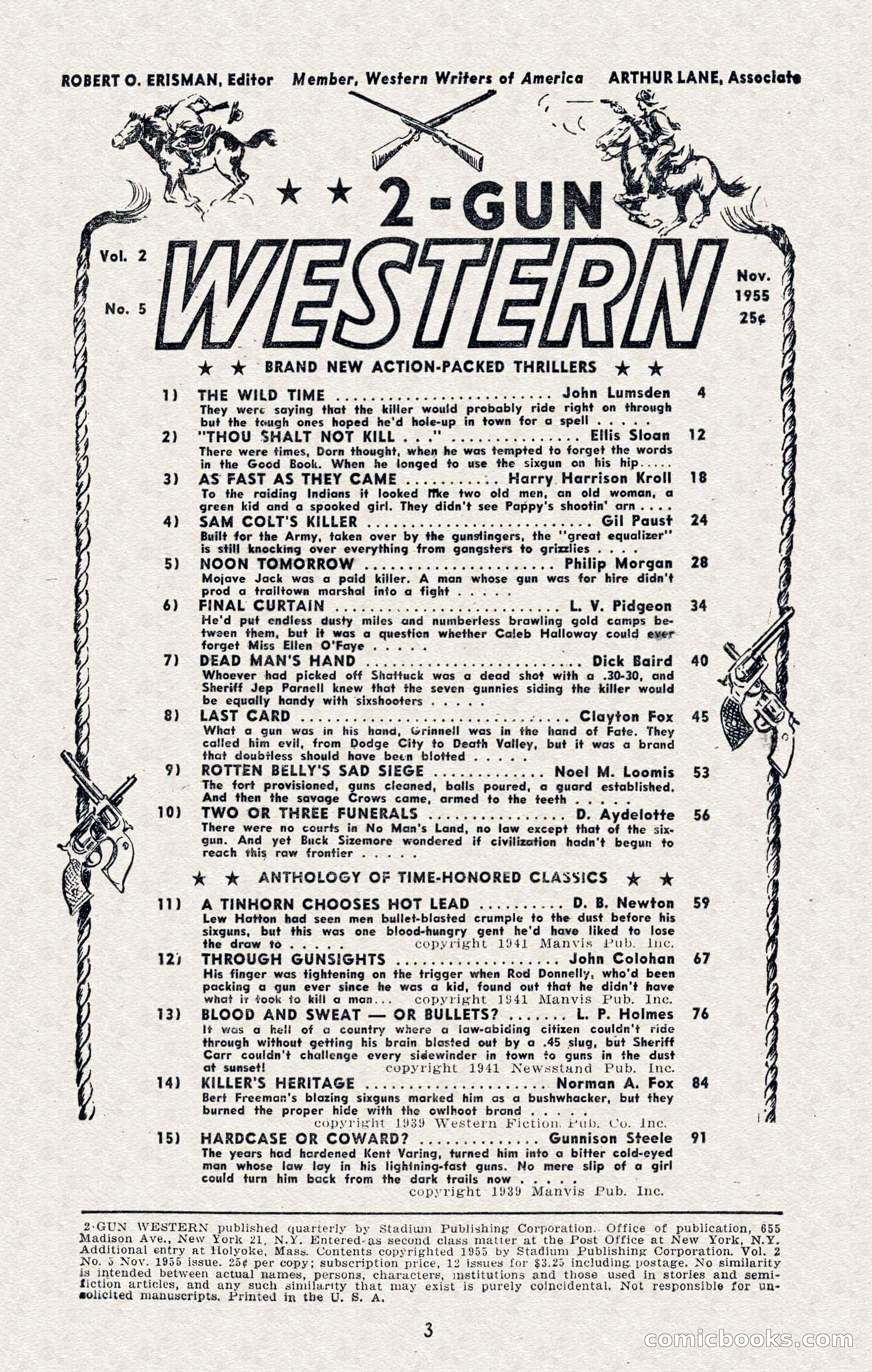 2-Gun Western, November 1955 — page 3 of 99