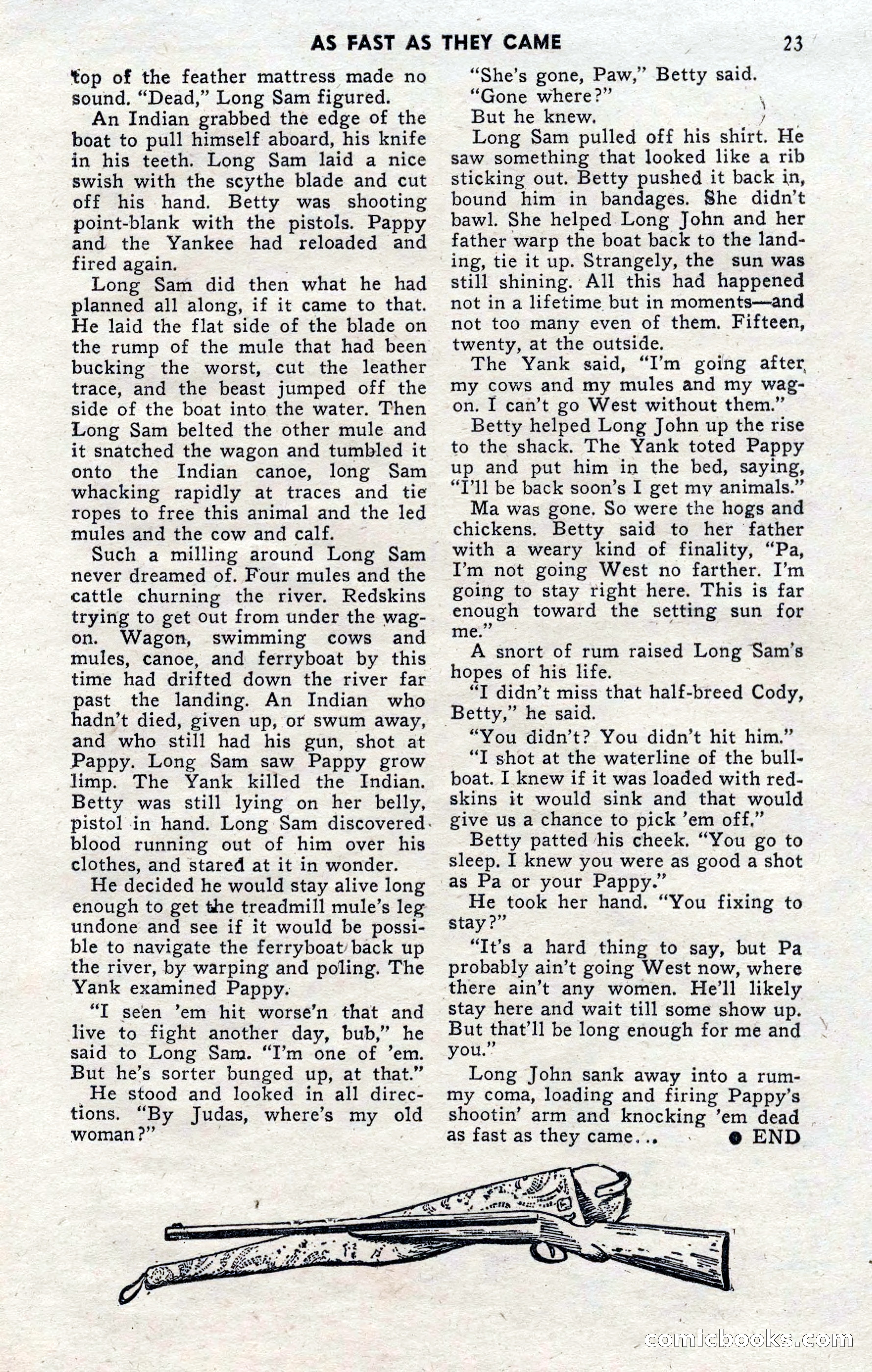 2-Gun Western, November 1955 — page 22 of 99