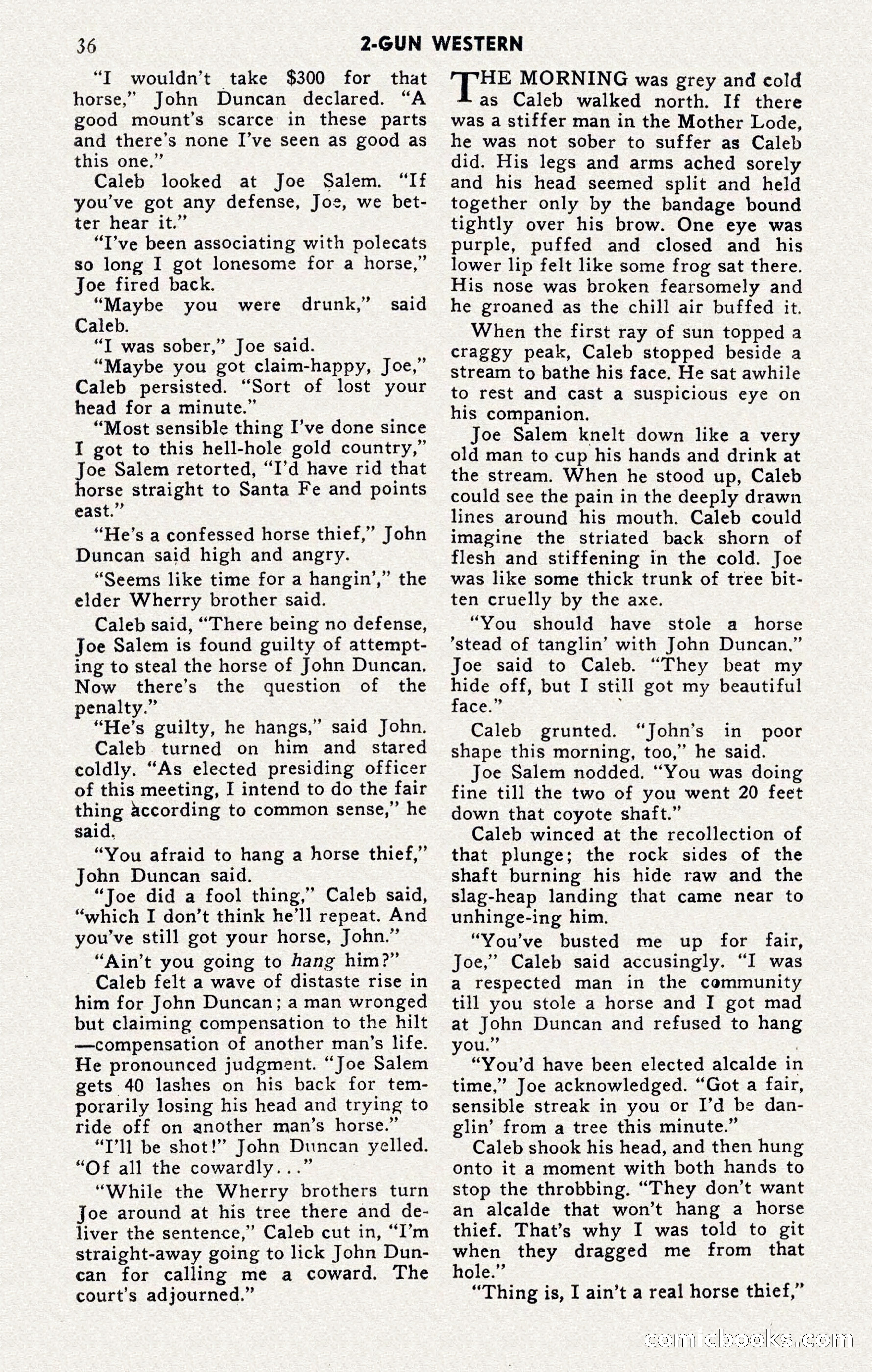 2-Gun Western, November 1955 — page 35 of 99