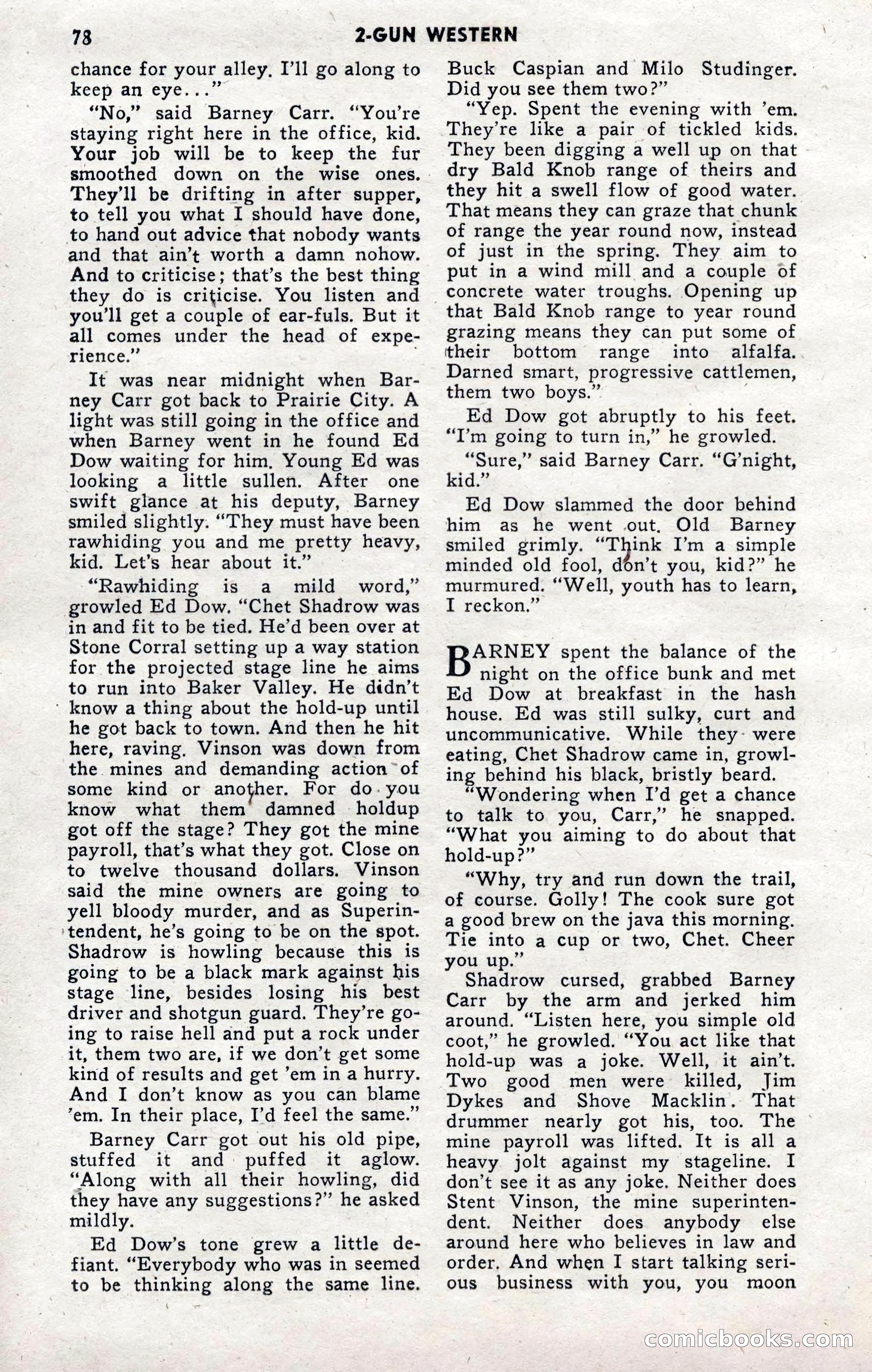 2-Gun Western, November 1955 — page 77 of 99