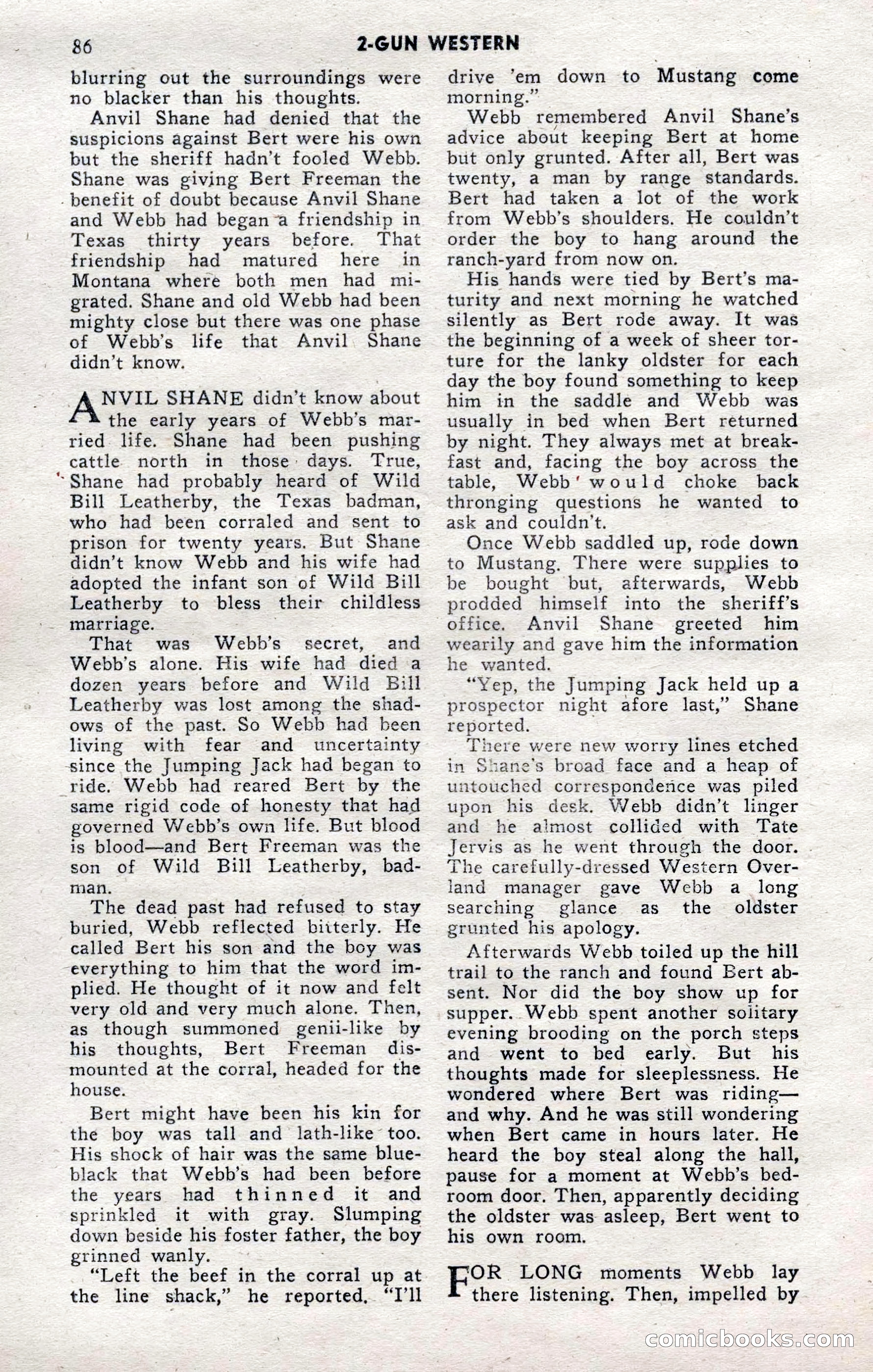 2-Gun Western, November 1955 — page 85 of 99