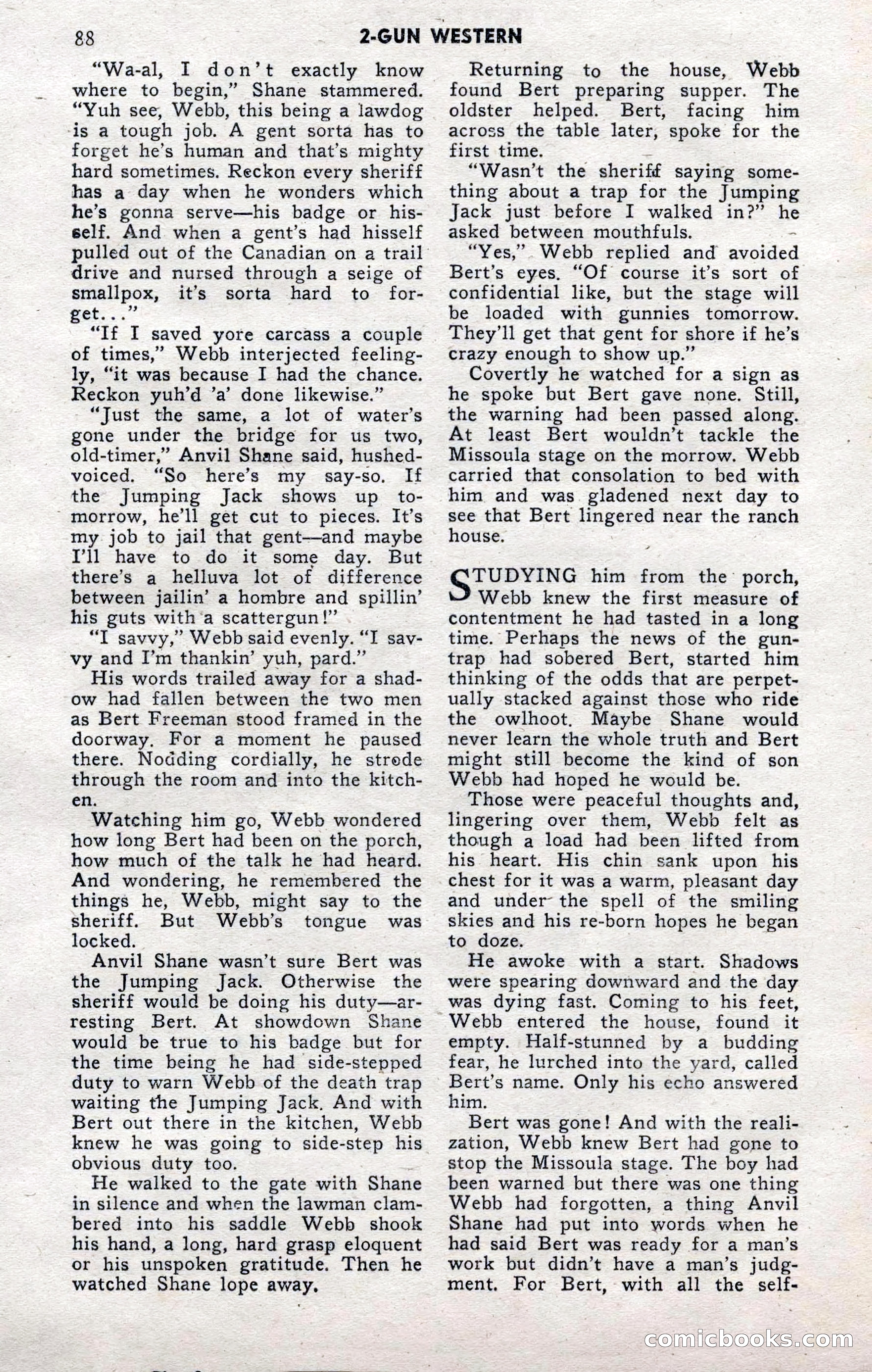 2-Gun Western, November 1955 — page 87 of 99