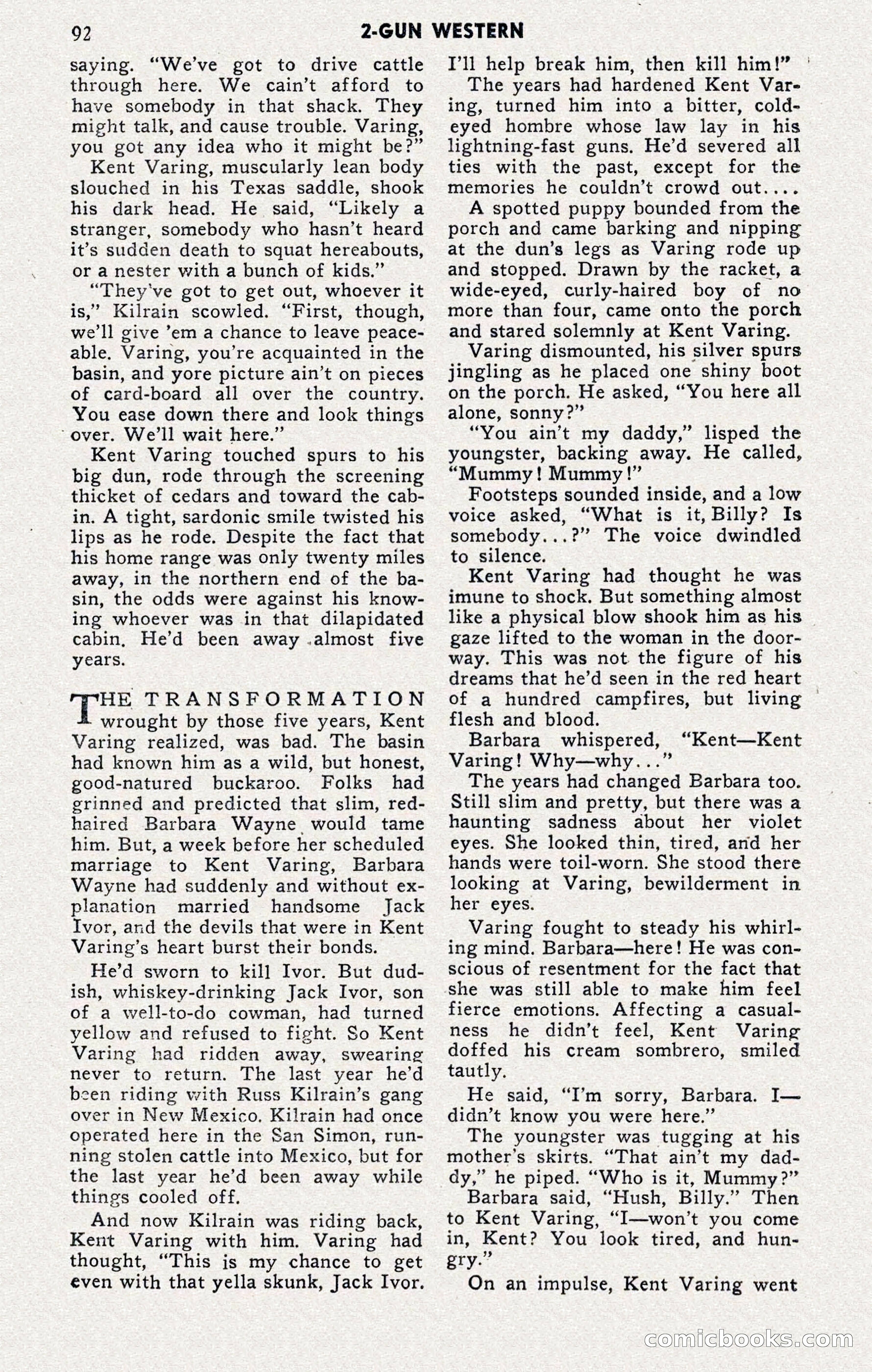 2-Gun Western, November 1955 — page 91 of 99