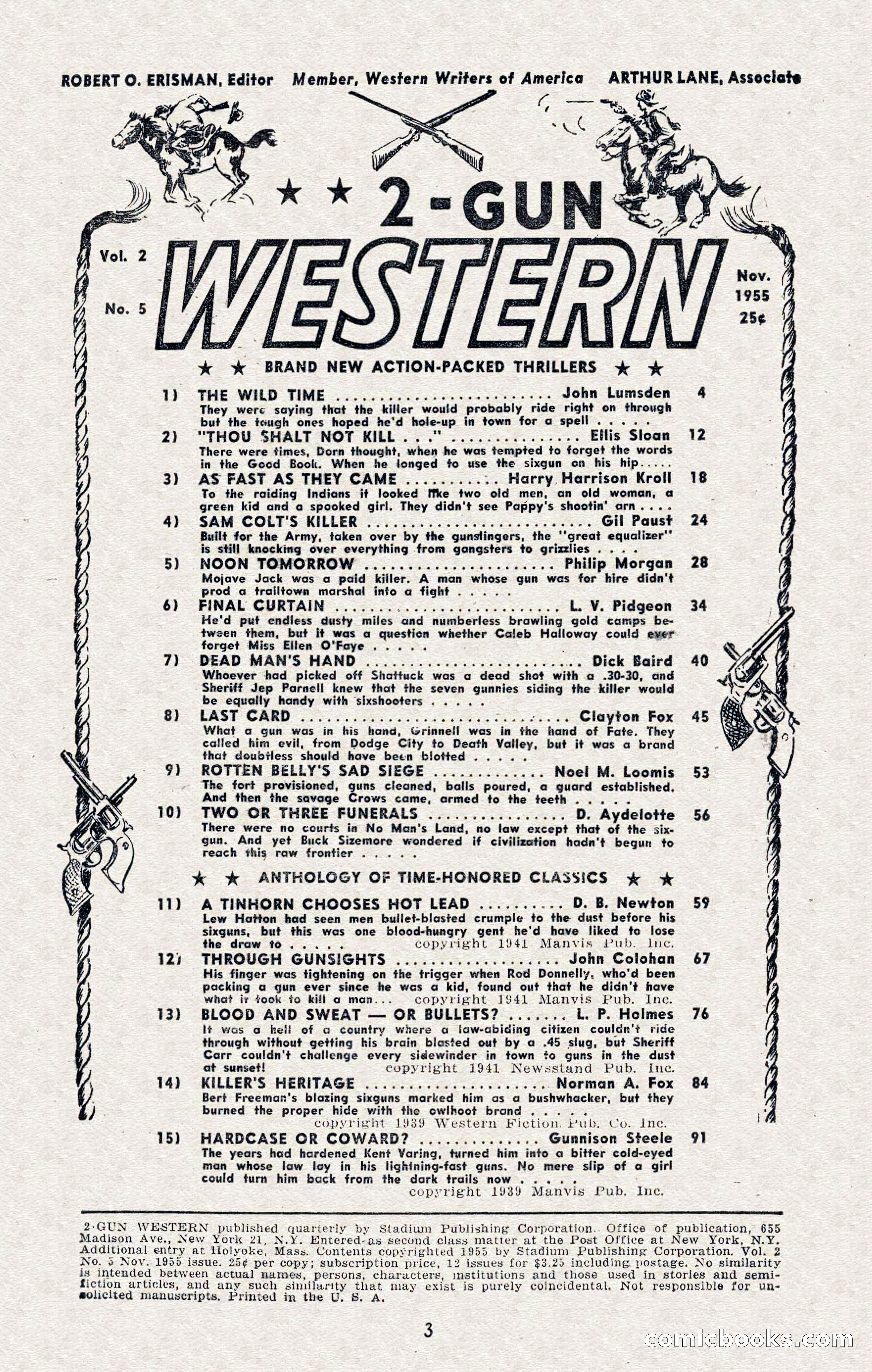 2-Gun Western, November 1955 — page 3 of 99