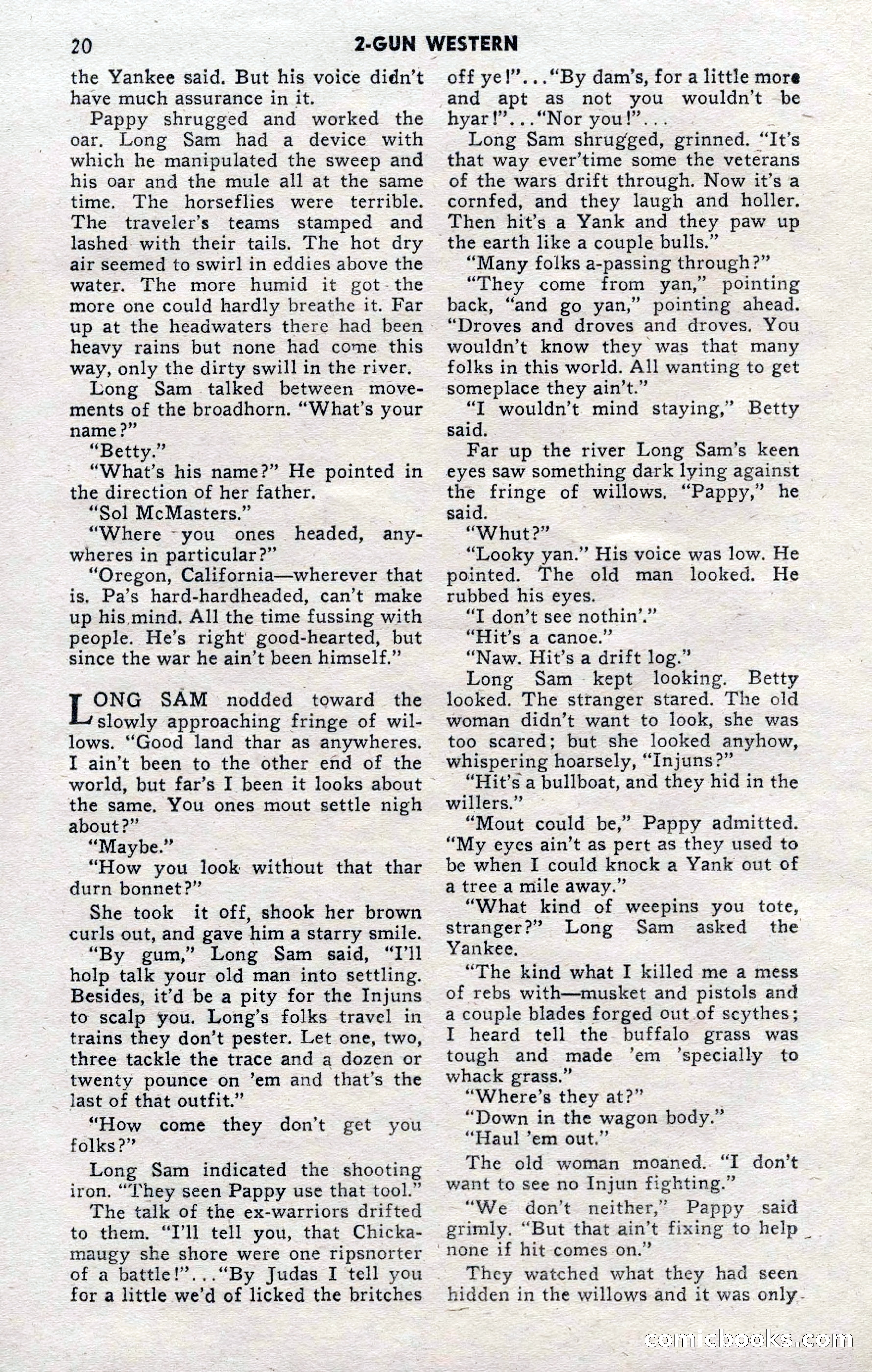 2-Gun Western, November 1955 — page 19 of 99