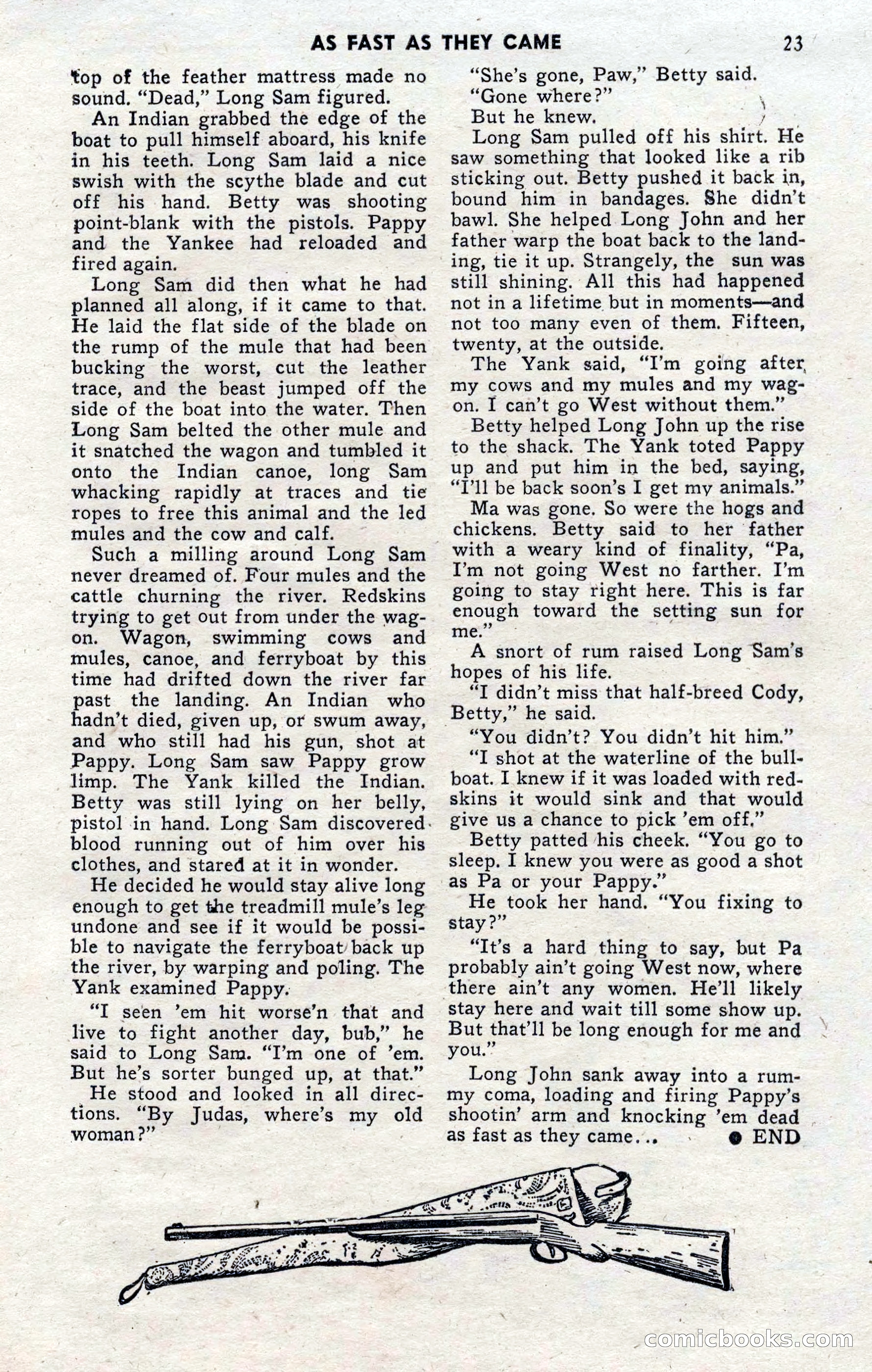 2-Gun Western, November 1955 — page 22 of 99