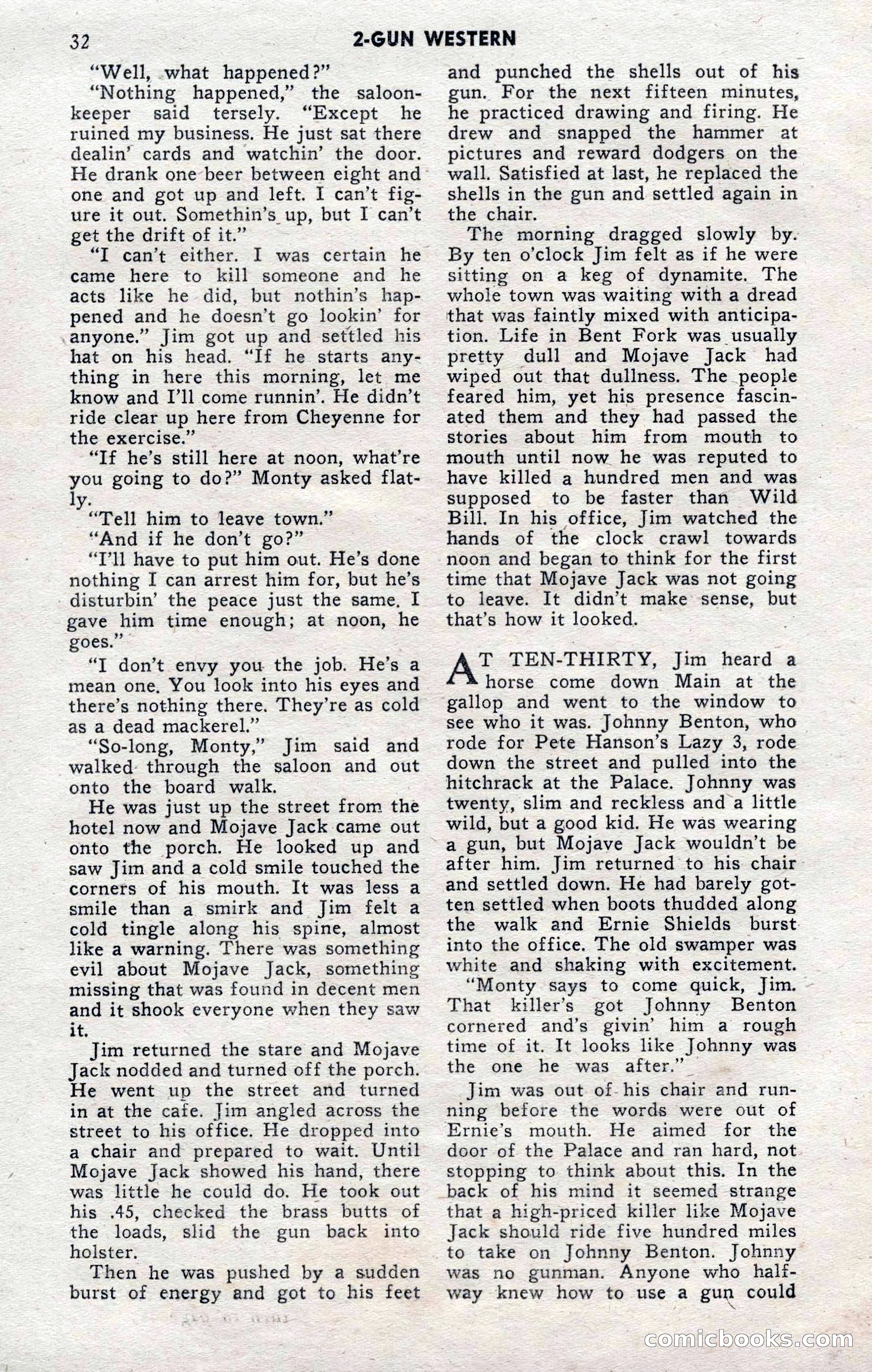 2-Gun Western, November 1955 — page 31 of 99
