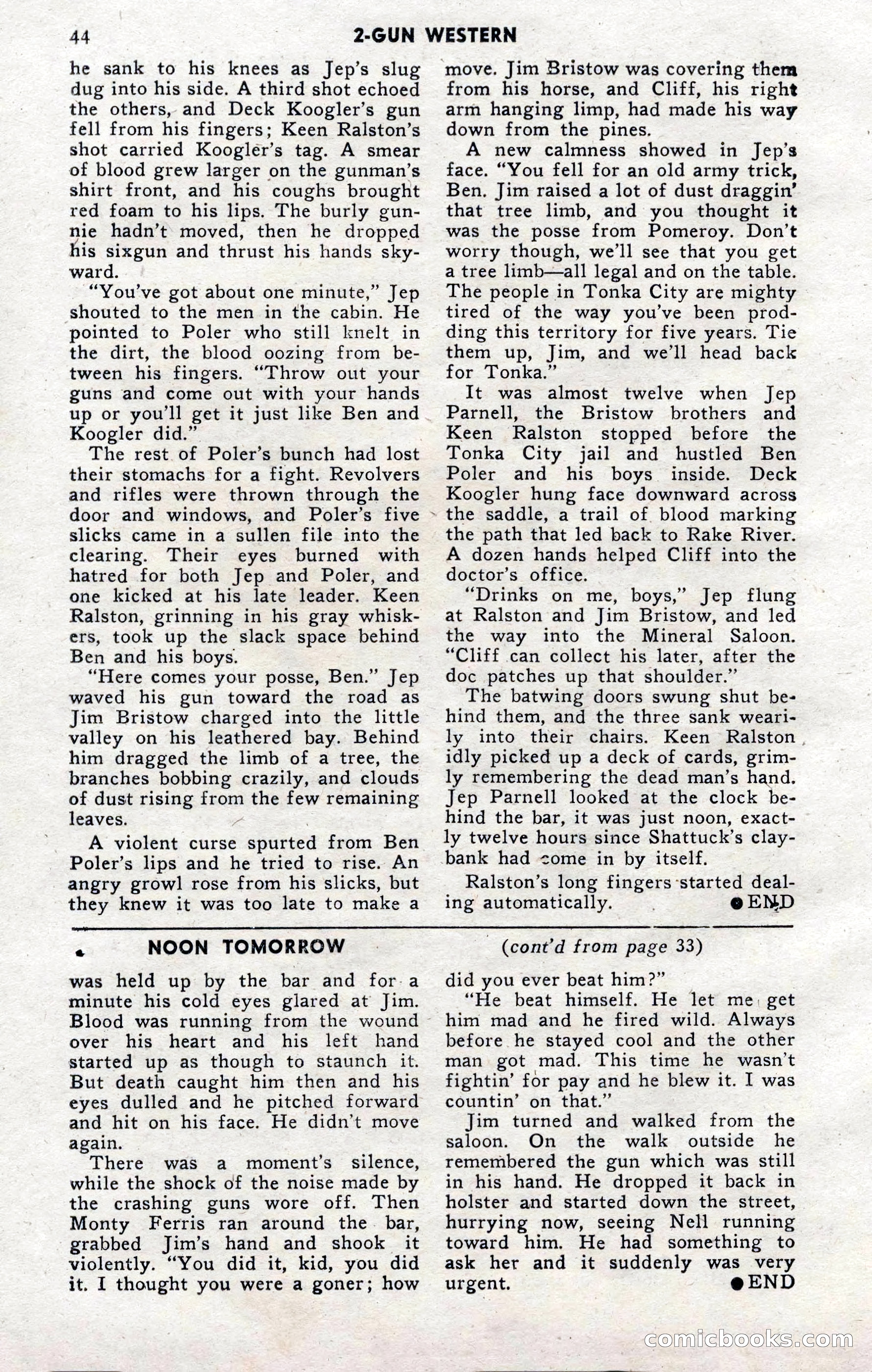 2-Gun Western, November 1955 — page 43 of 99