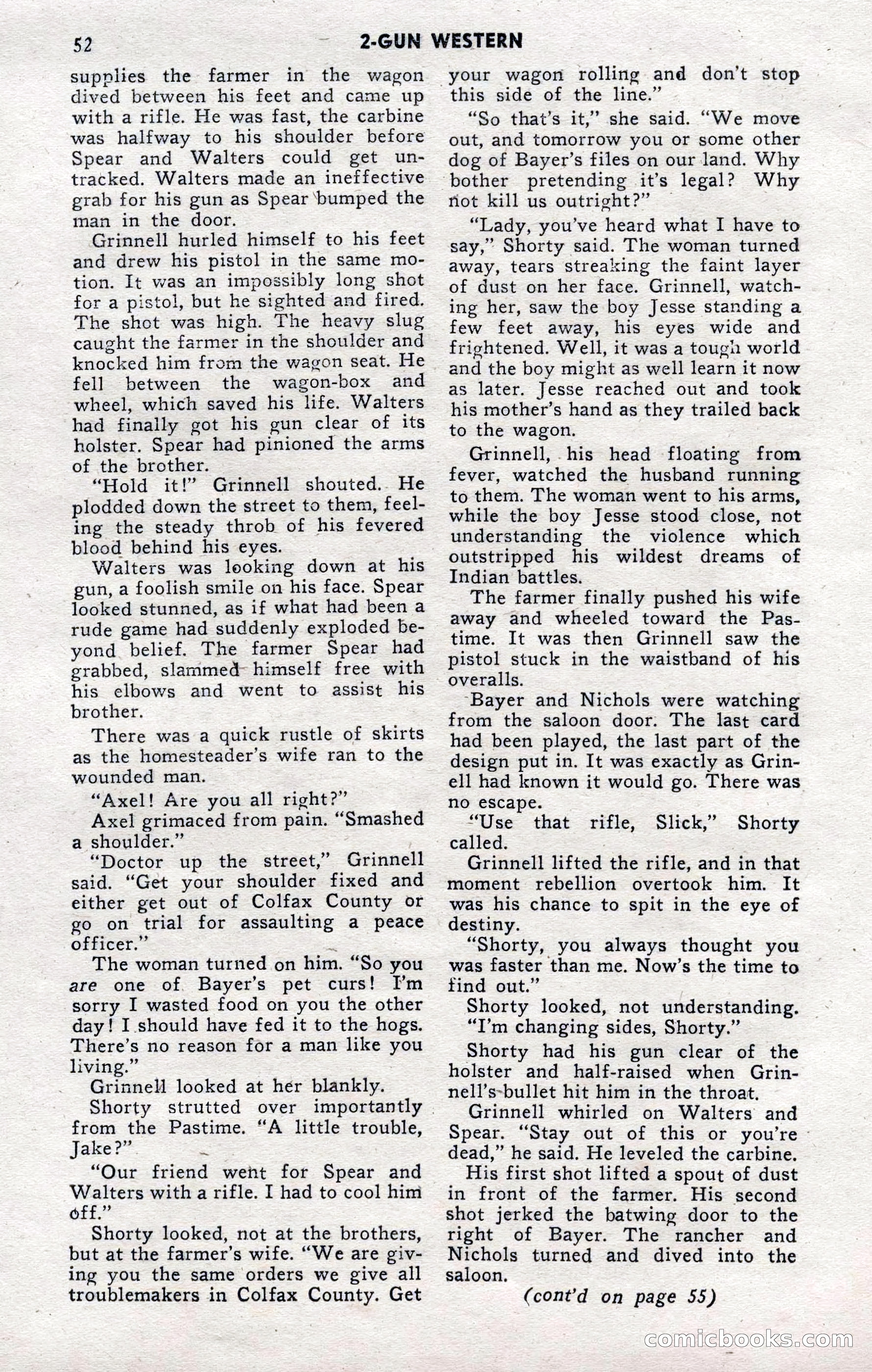 2-Gun Western, November 1955 — page 51 of 99