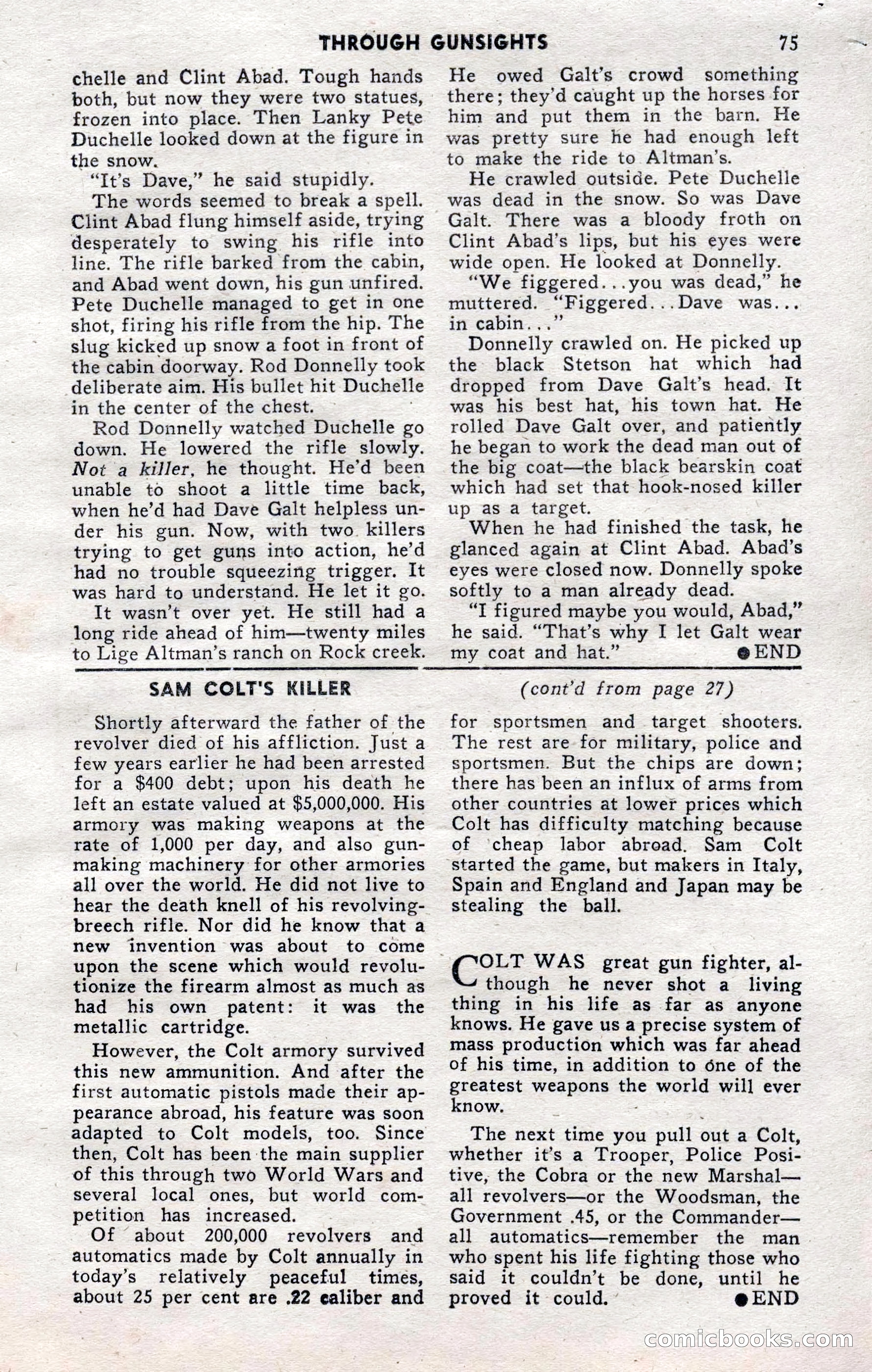 2-Gun Western, November 1955 — page 74 of 99