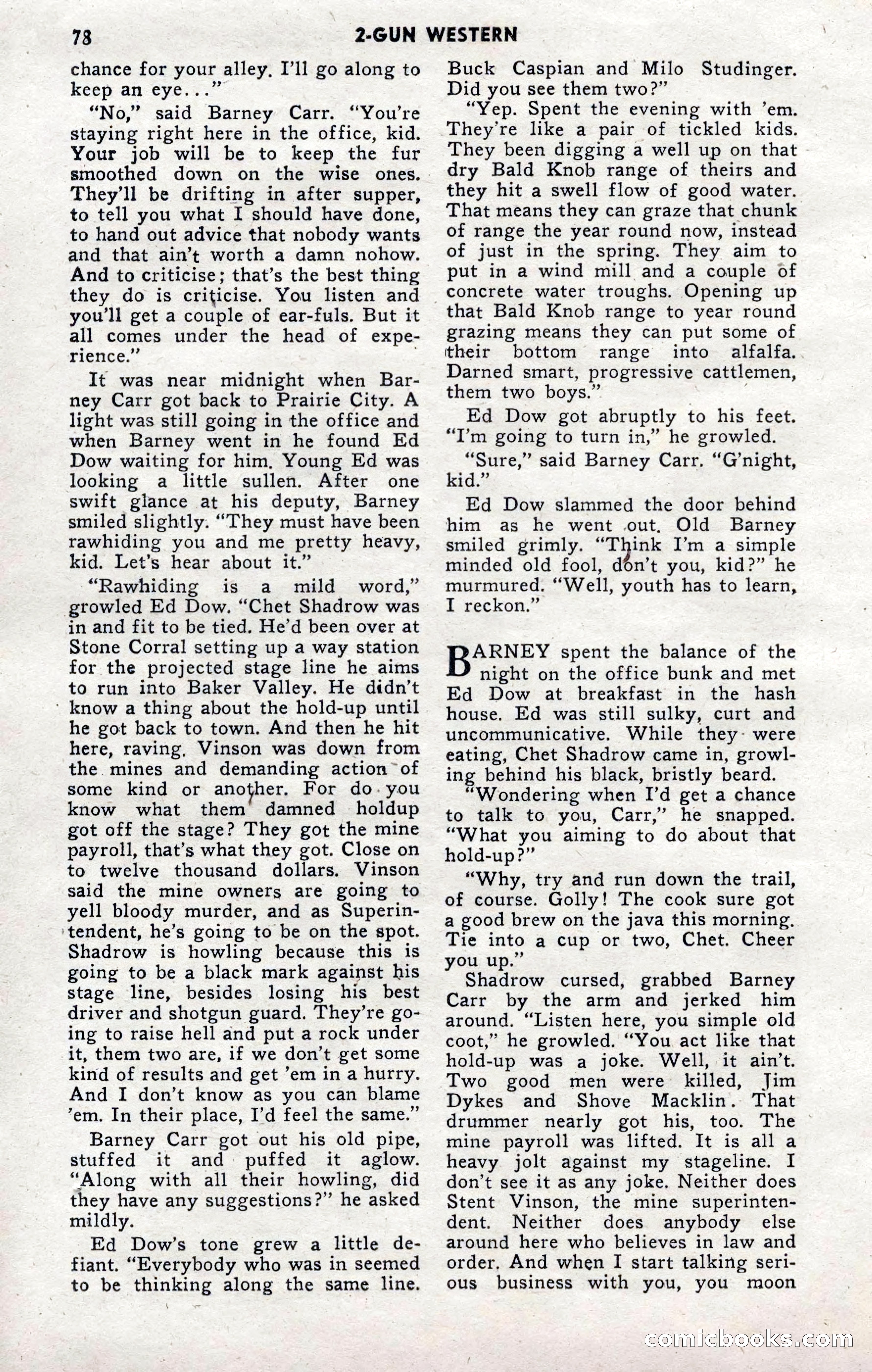 2-Gun Western, November 1955 — page 77 of 99