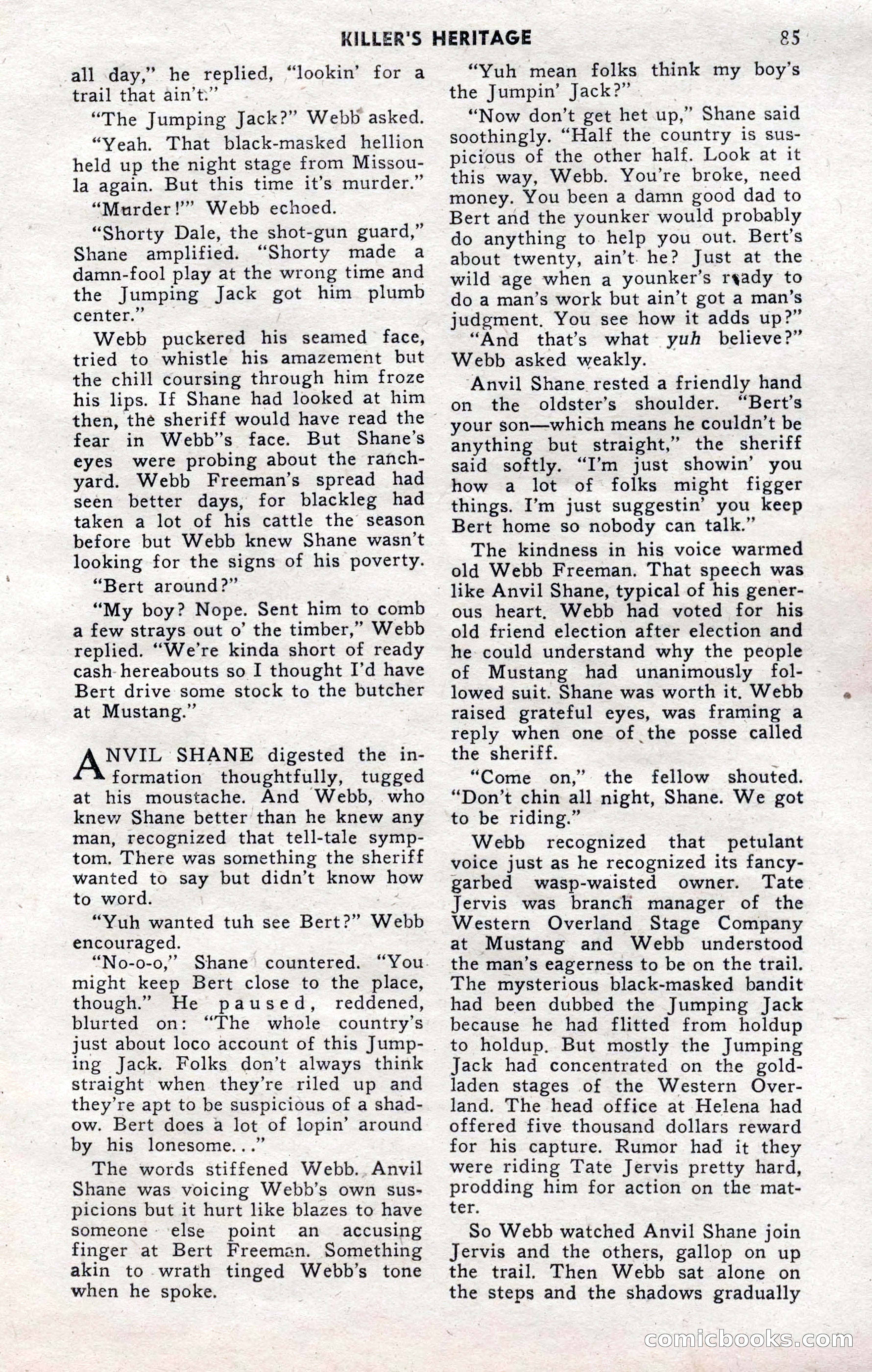 2-Gun Western, November 1955 — page 84 of 99
