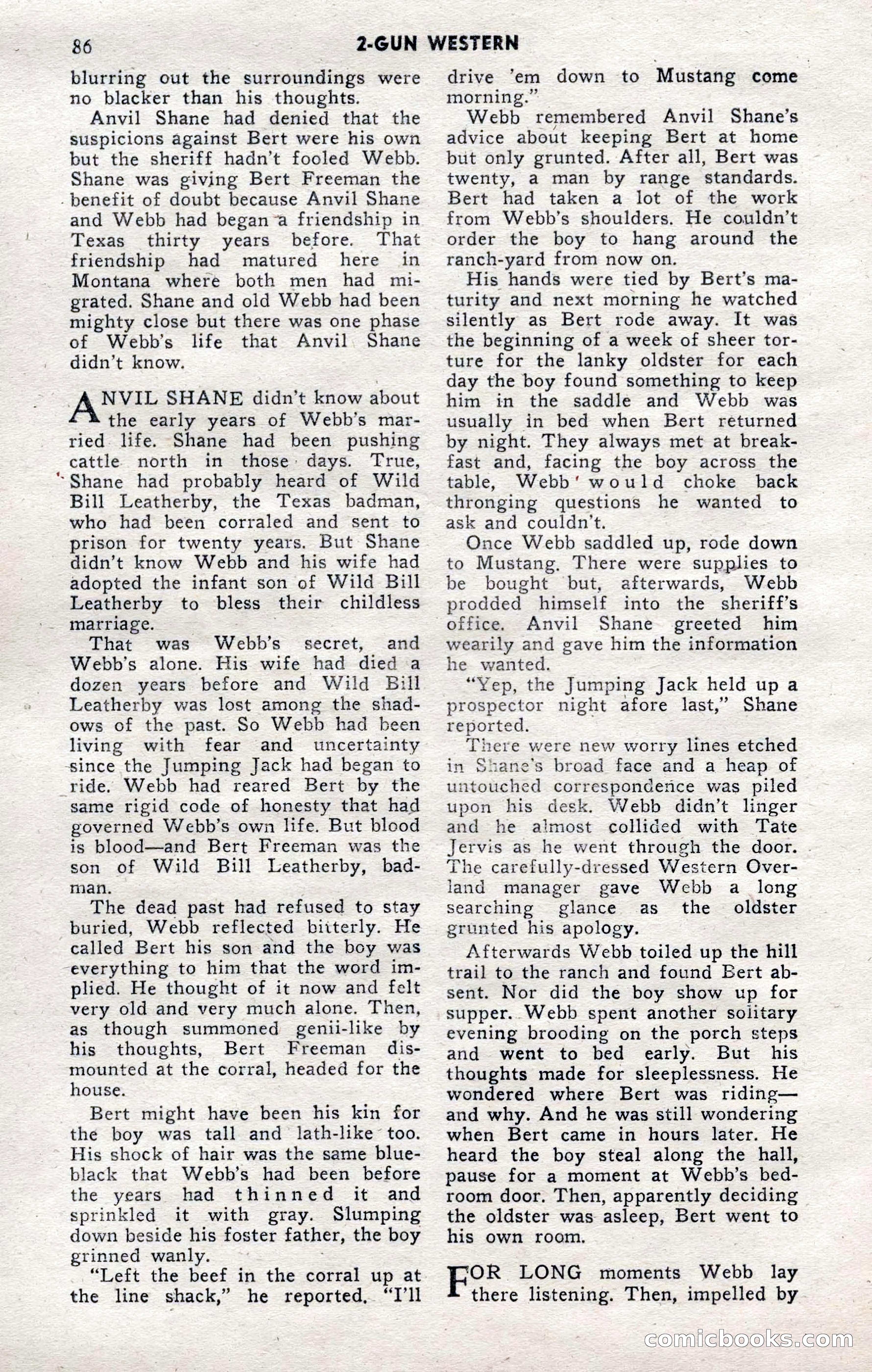 2-Gun Western, November 1955 — page 85 of 99