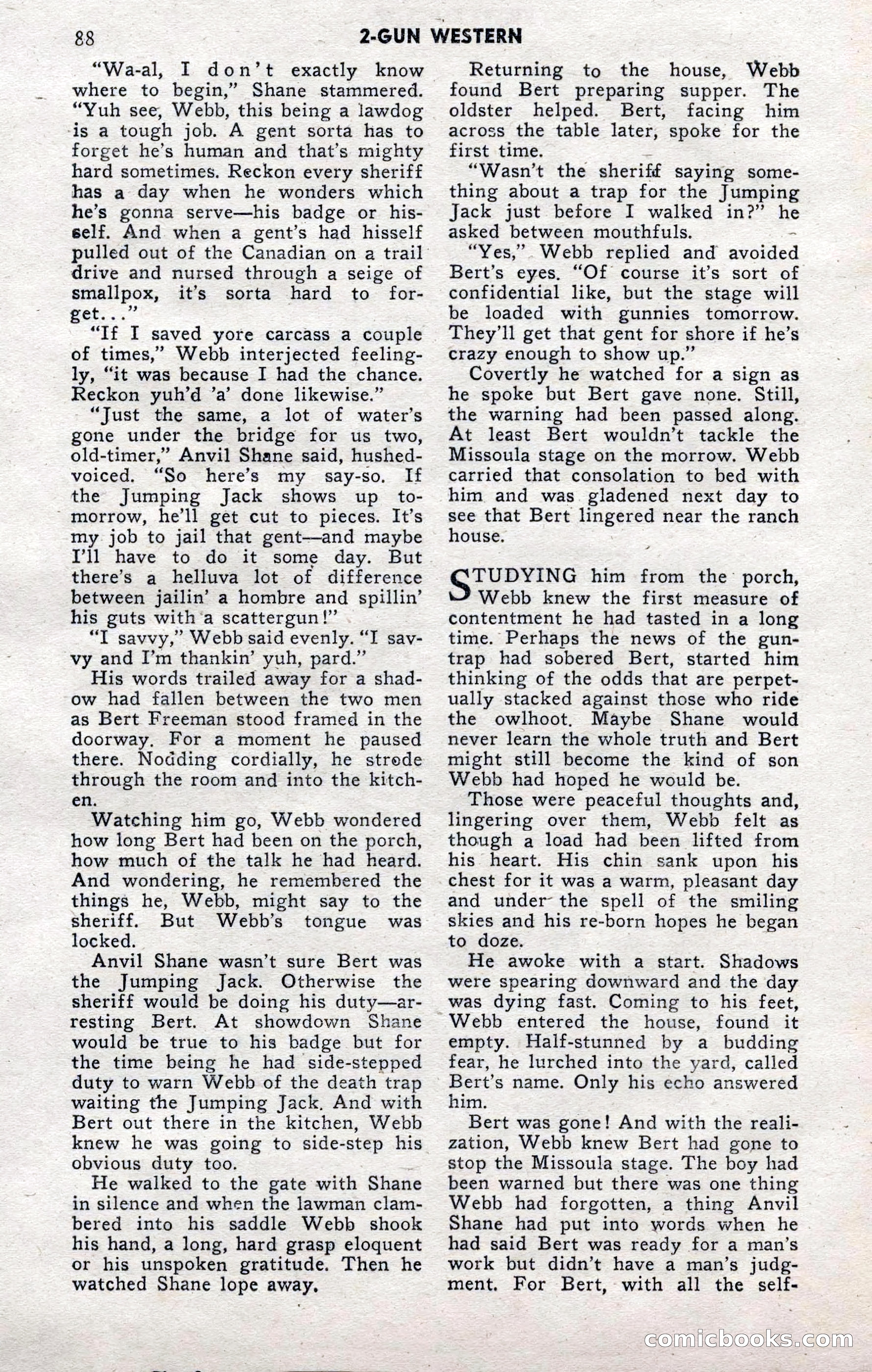 2-Gun Western, November 1955 — page 87 of 99