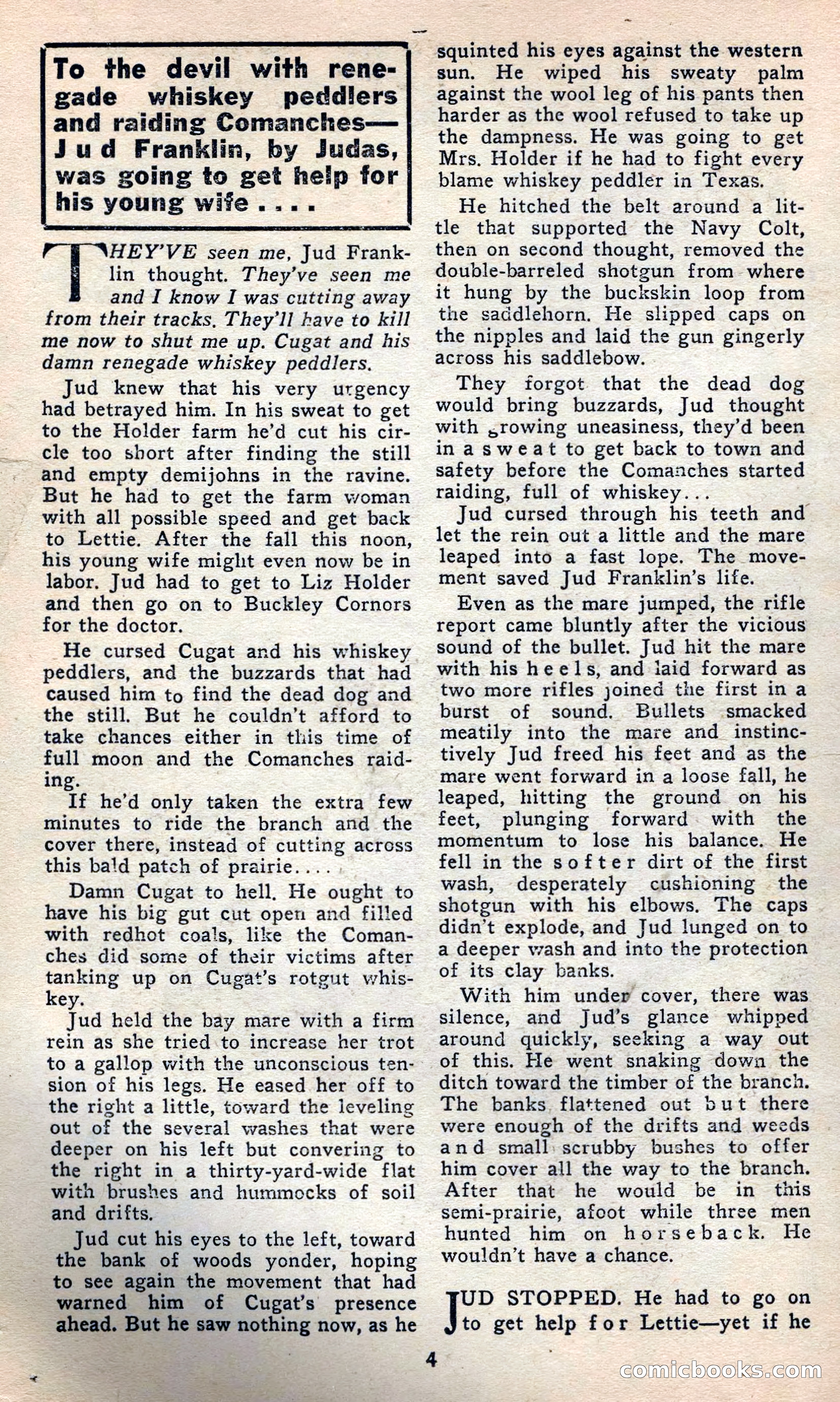 2 Gun Western, May 1957 — page 4 of 101