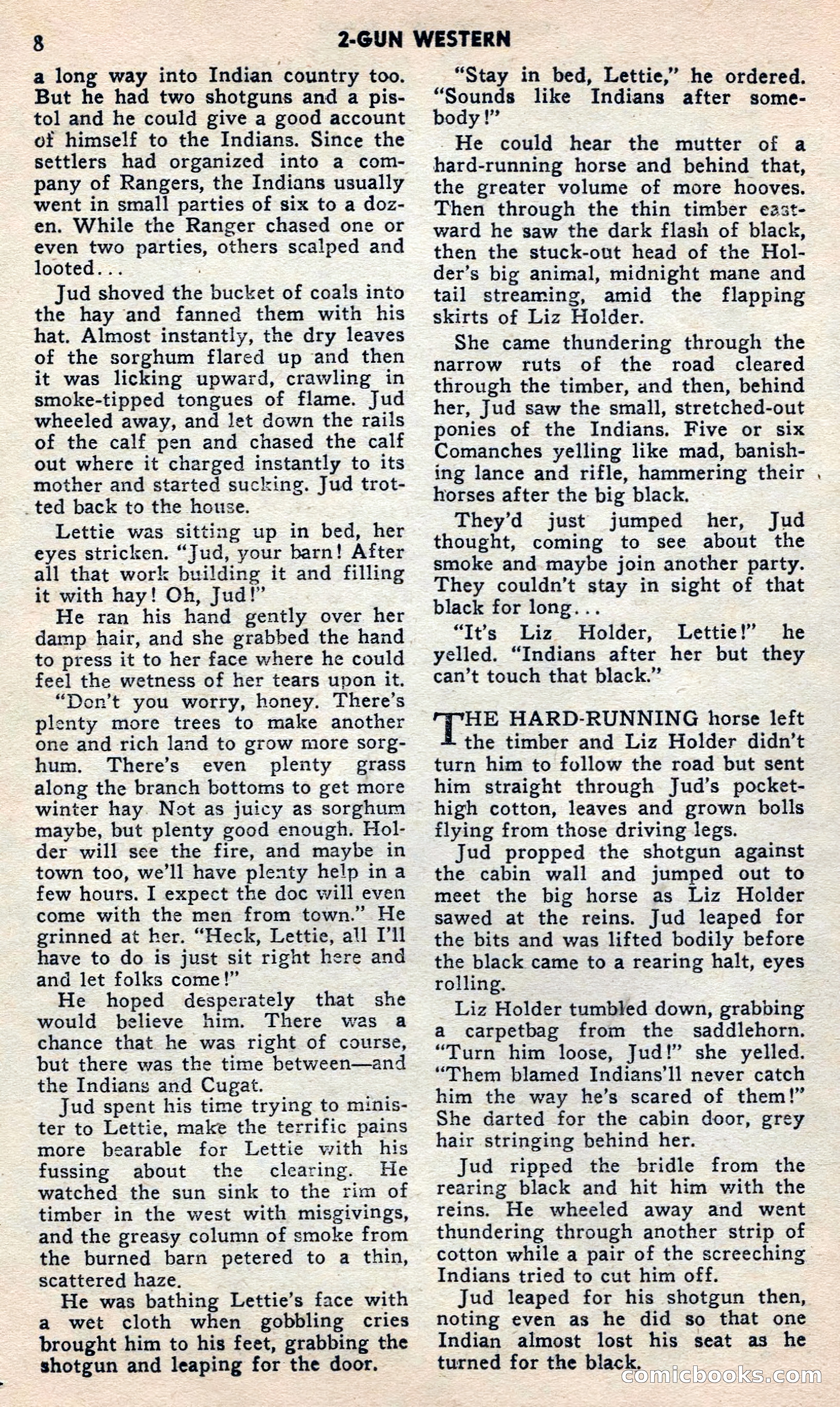 2 Gun Western, May 1957 — page 8 of 101