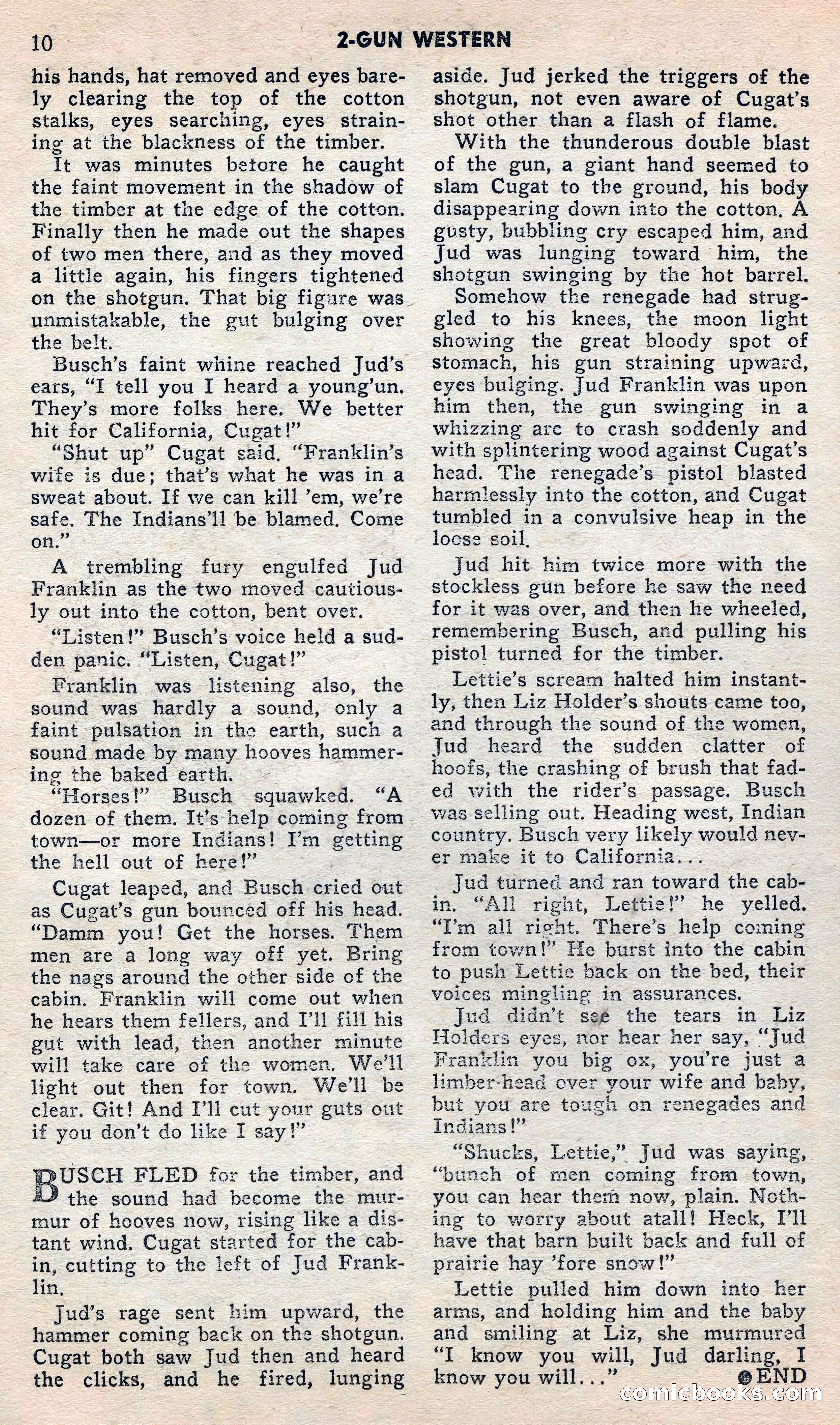 2 Gun Western, May 1957 — page 10 of 101