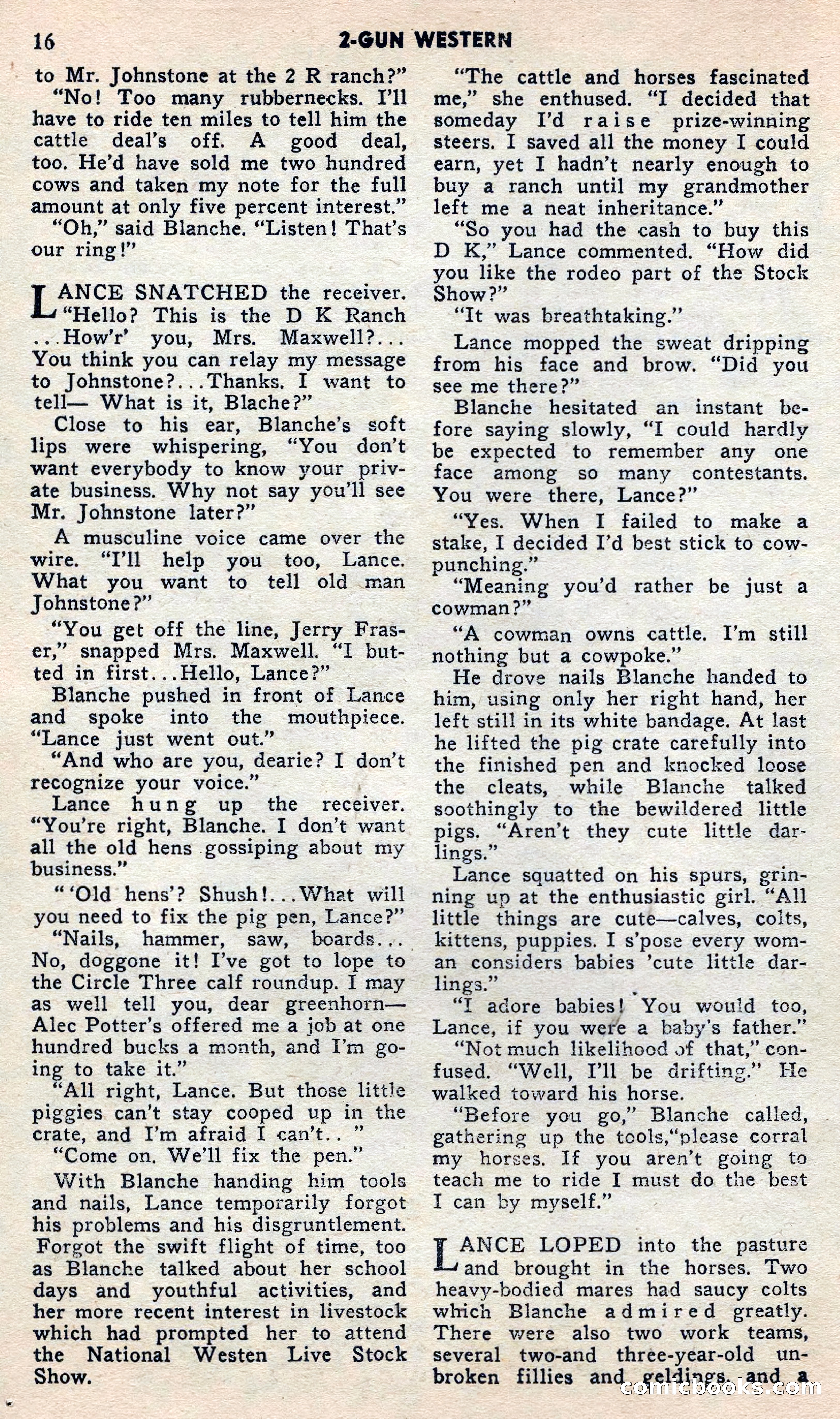 2 Gun Western, May 1957 — page 16 of 101
