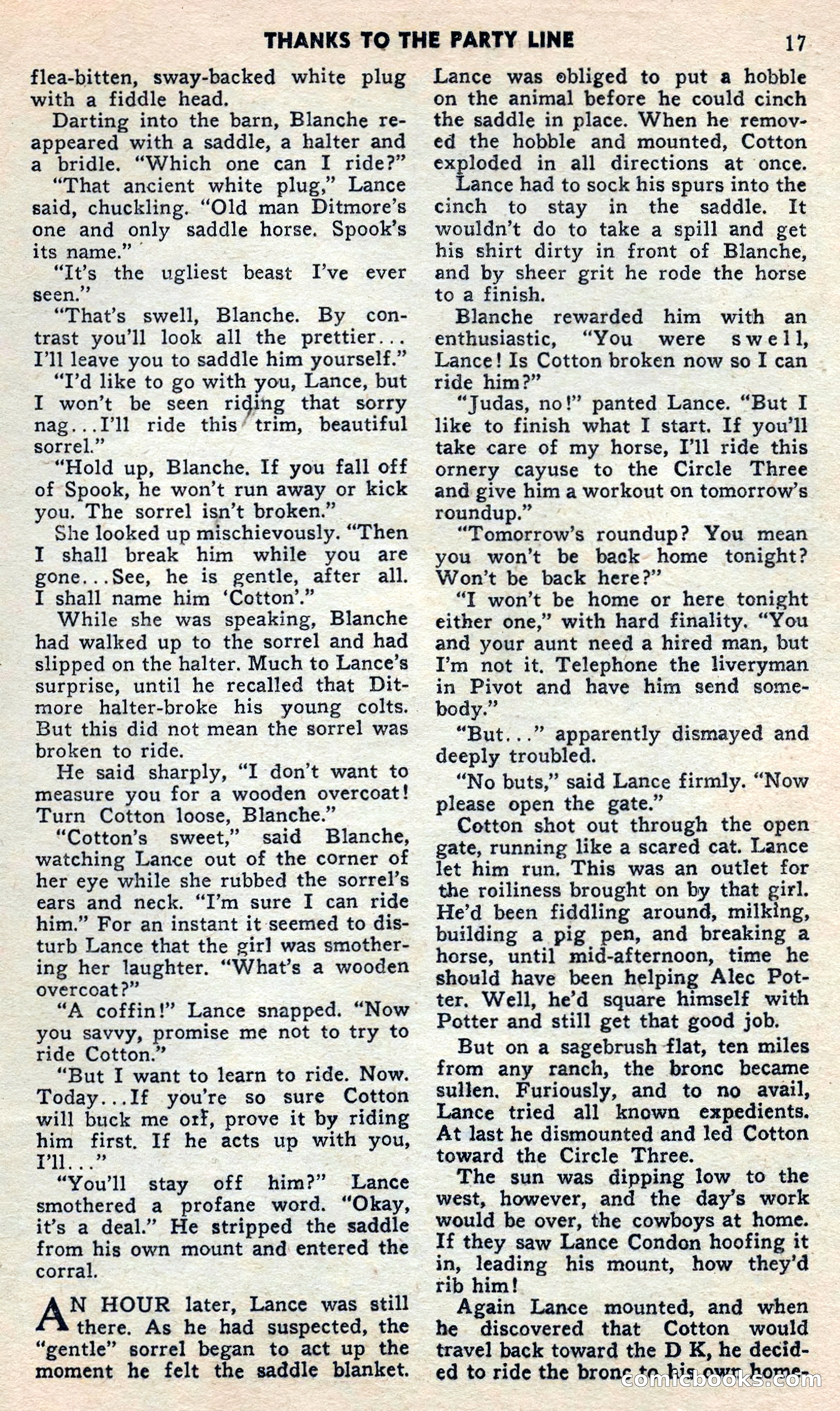 2 Gun Western, May 1957 — page 17 of 101