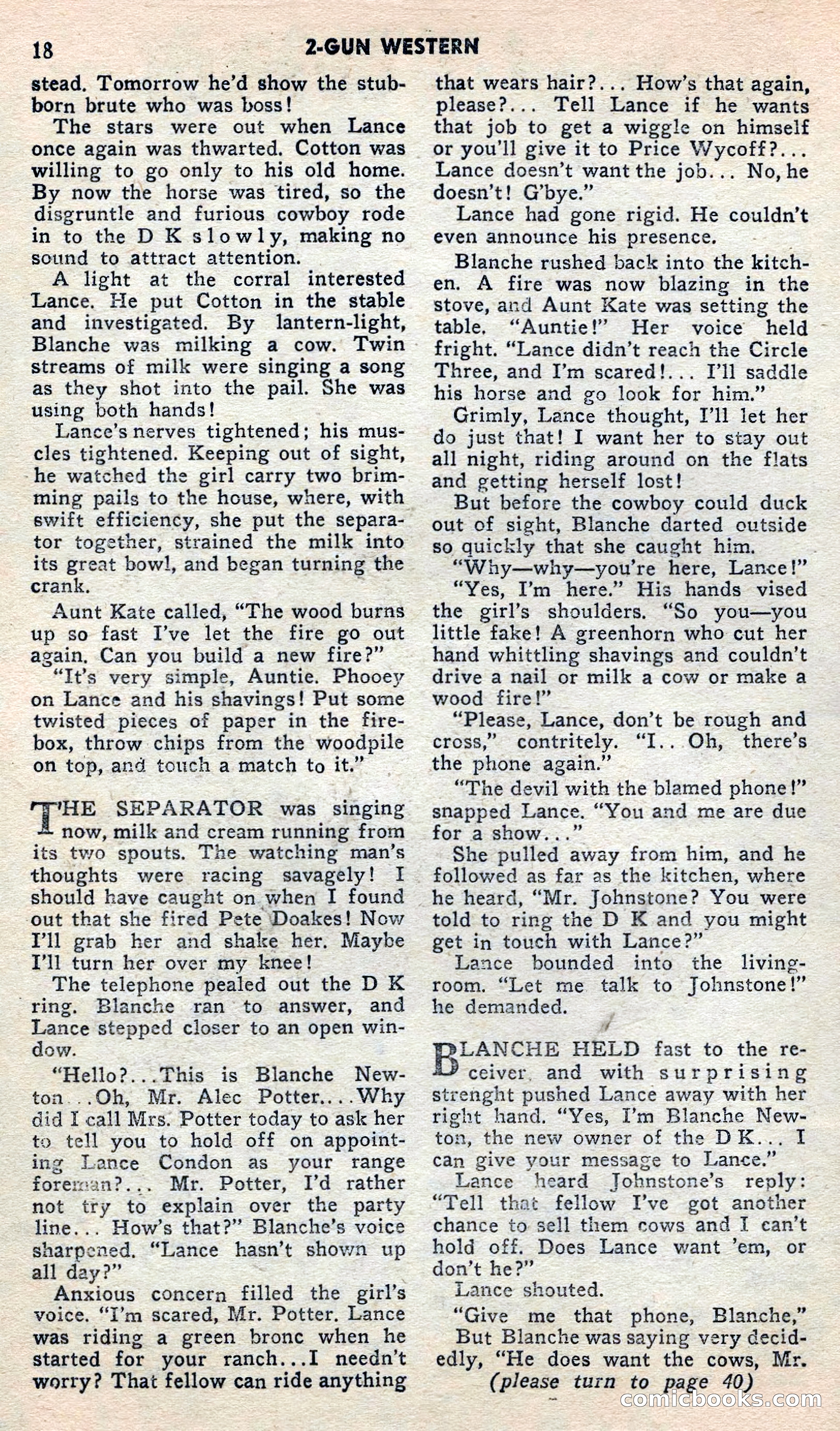 2 Gun Western, May 1957 — page 18 of 101