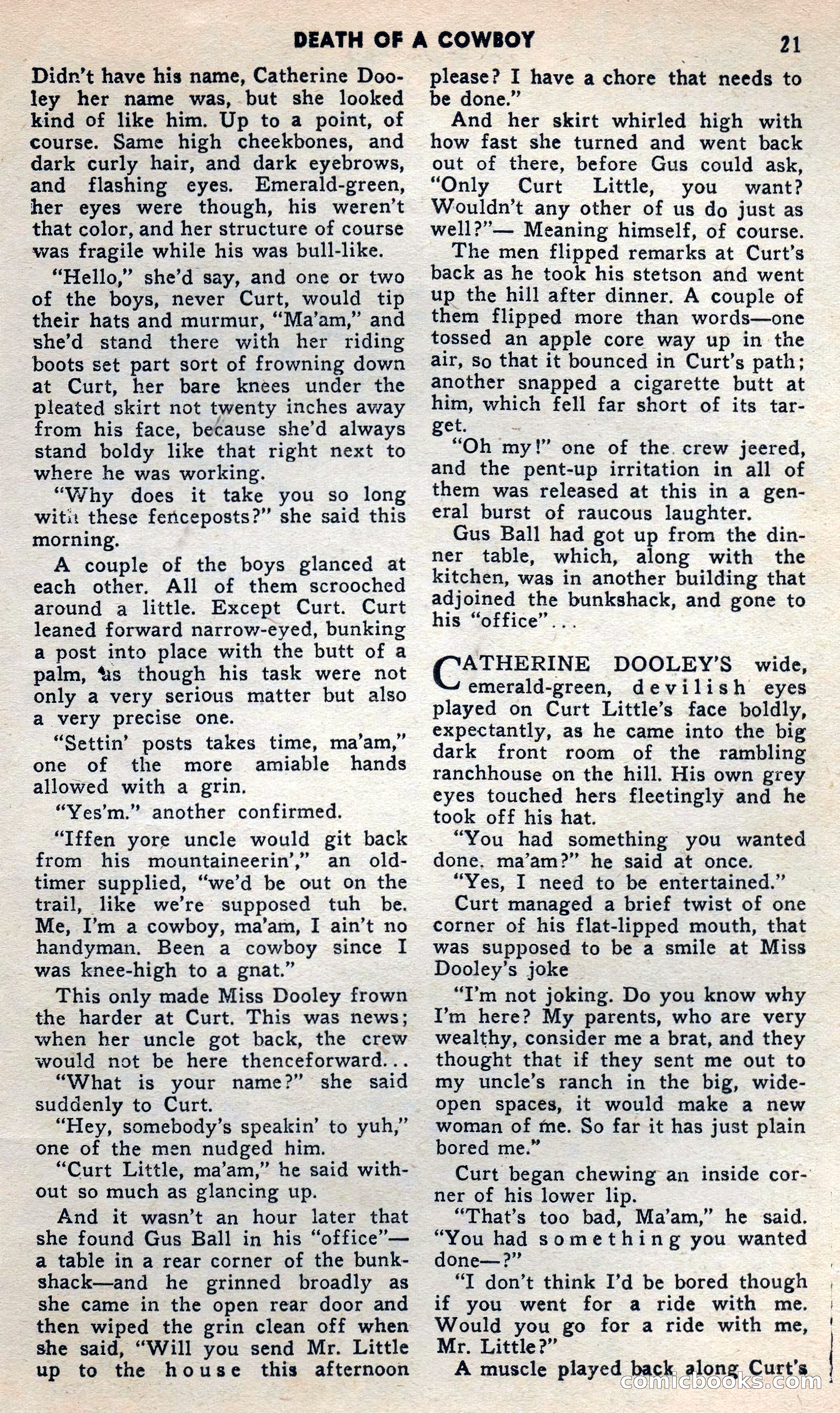 2 Gun Western, May 1957 — page 21 of 101