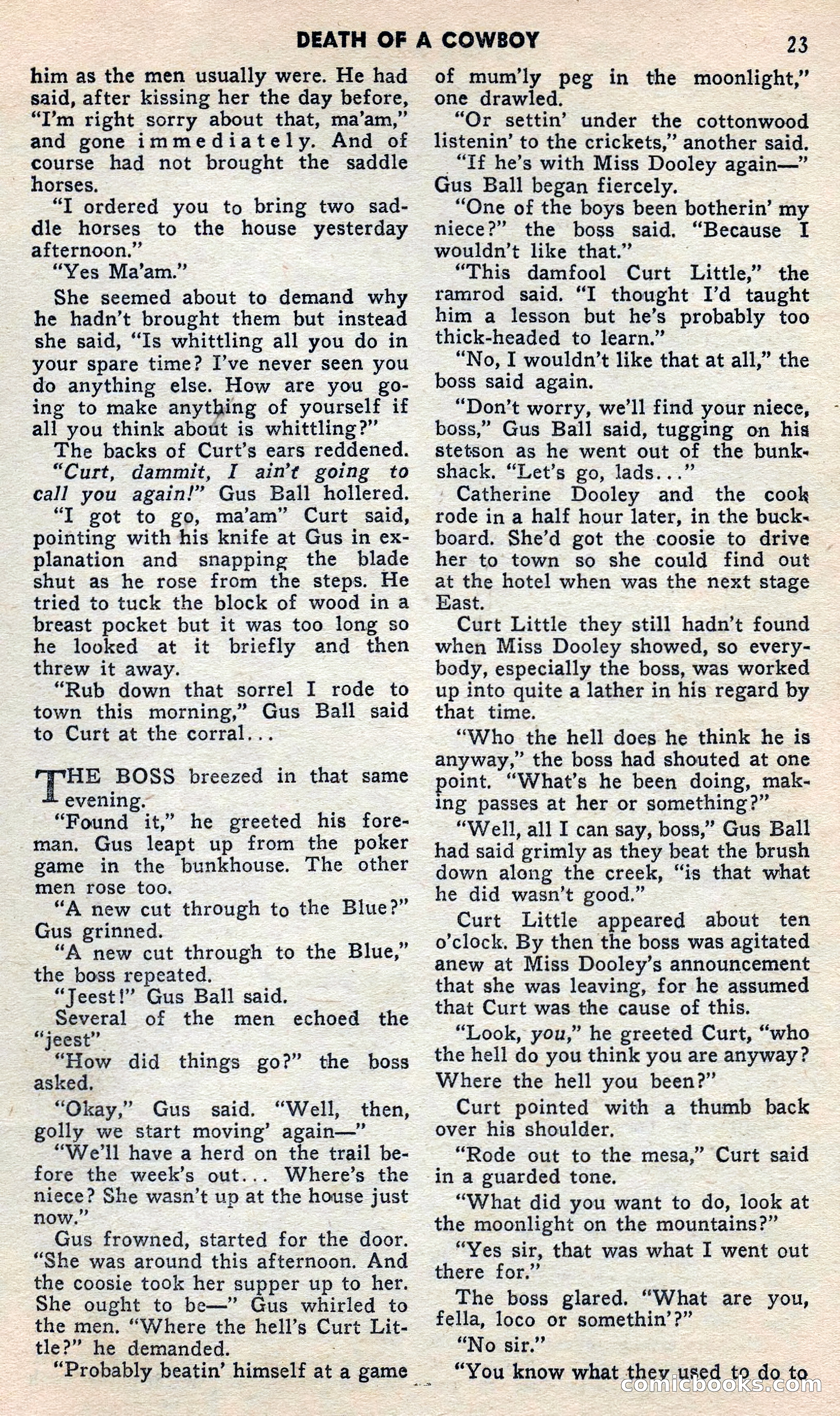 2 Gun Western, May 1957 — page 23 of 101