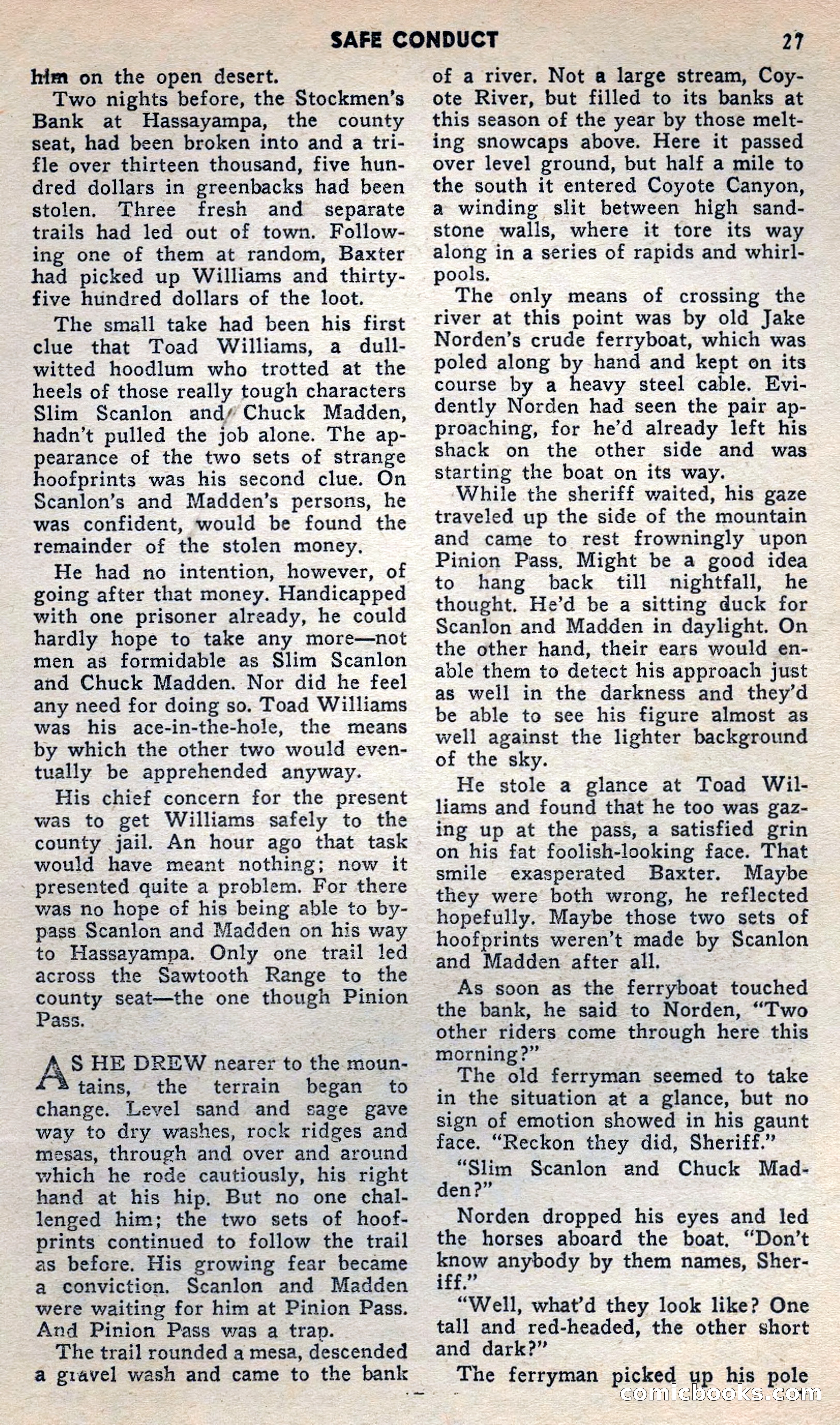 2 Gun Western, May 1957 — page 27 of 101
