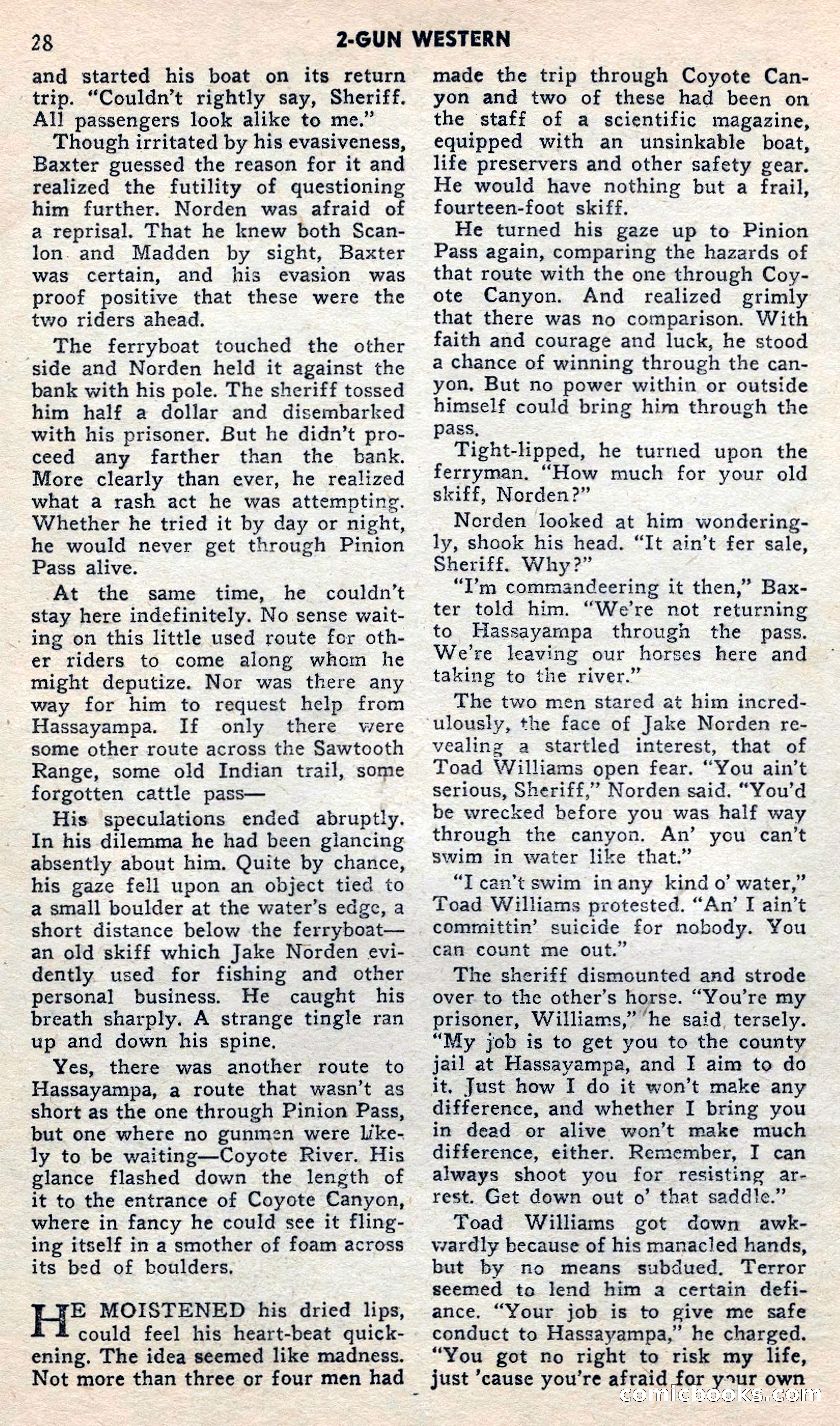 2 Gun Western, May 1957 — page 28 of 101